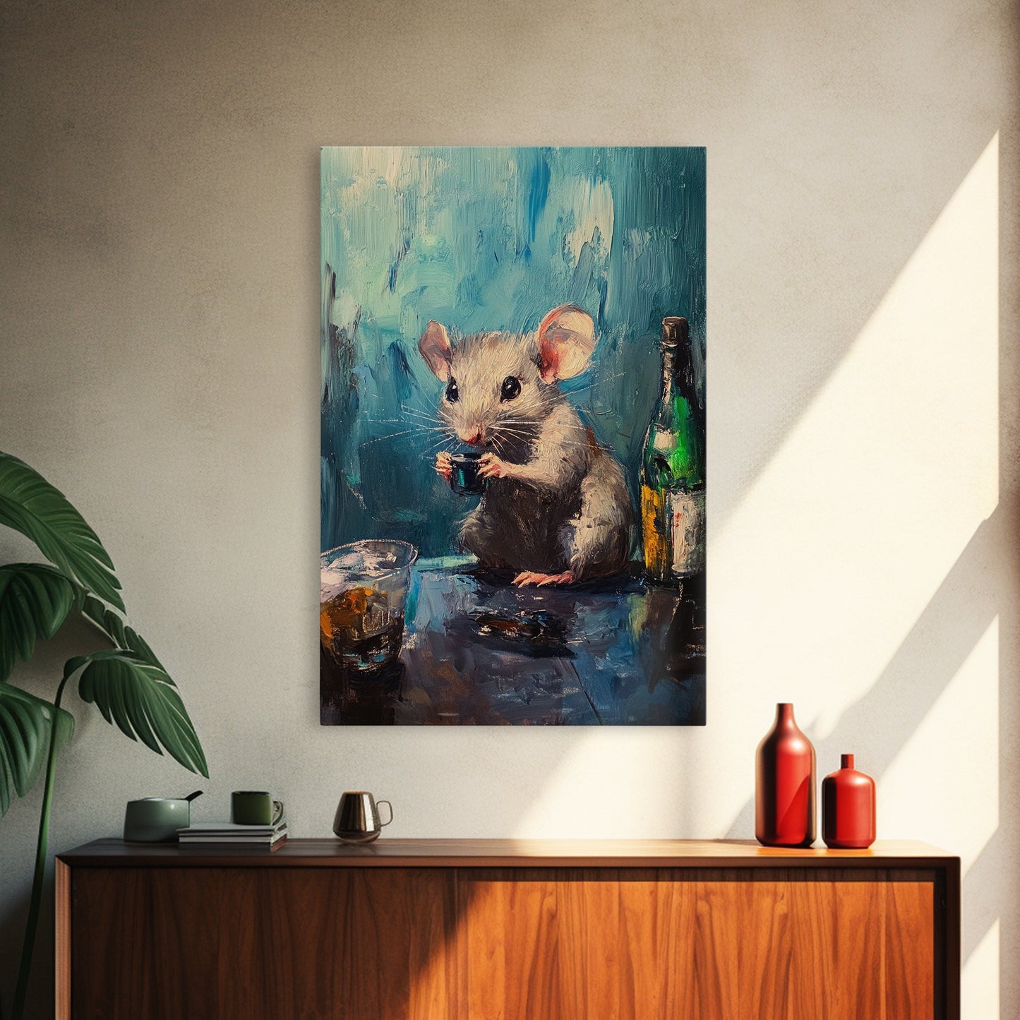 This Rat Has a Problem! Framed Canvas Print