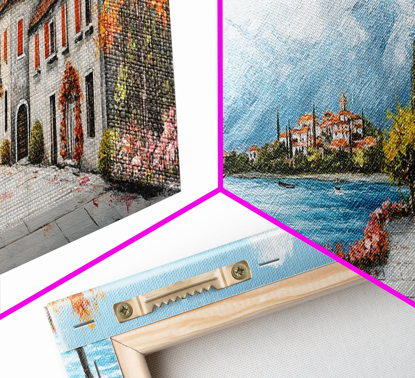 Positano Oil Painting Print, Original Art of Amalfi Coast Italy, Italian Vacation Art, European Vacation Gift Idea, Living Room Decor