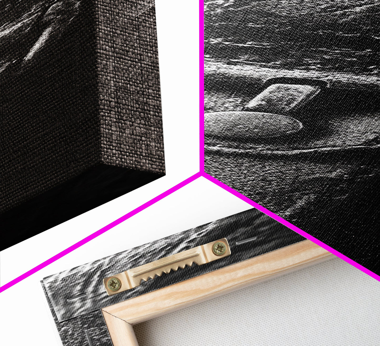 Leather Strap, Worn Texture, Rustic Detail, Framed Canvas Print, Industrial Wall Decor, Masculine Style, Close-Up Texture Art