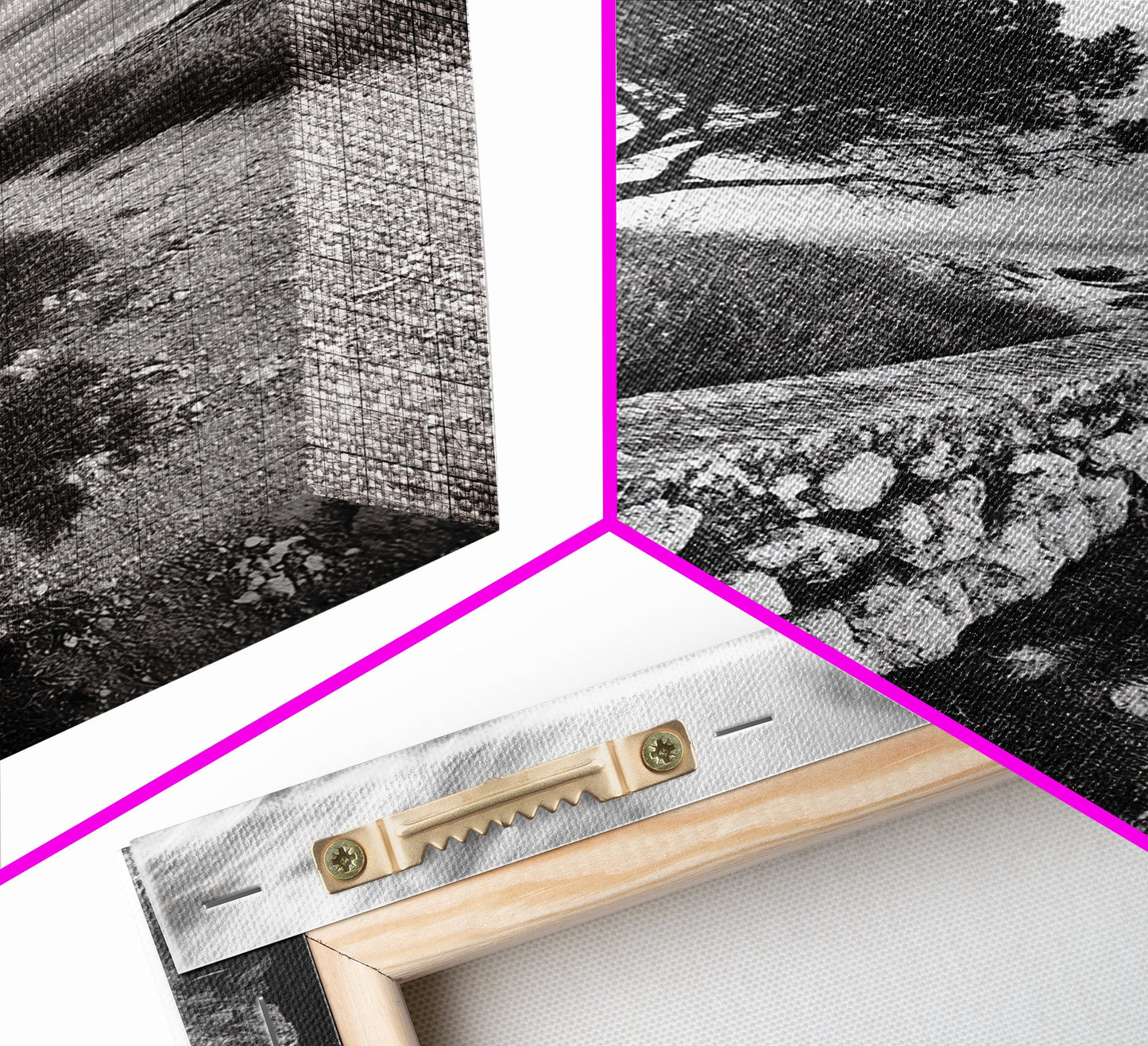 Coastal Path, Nature Trail, Windswept Tree, Framed Canvas Print, Rustic Landscape Art, Minimalist Decor, Bedroom Wall Art, Fall Vibes