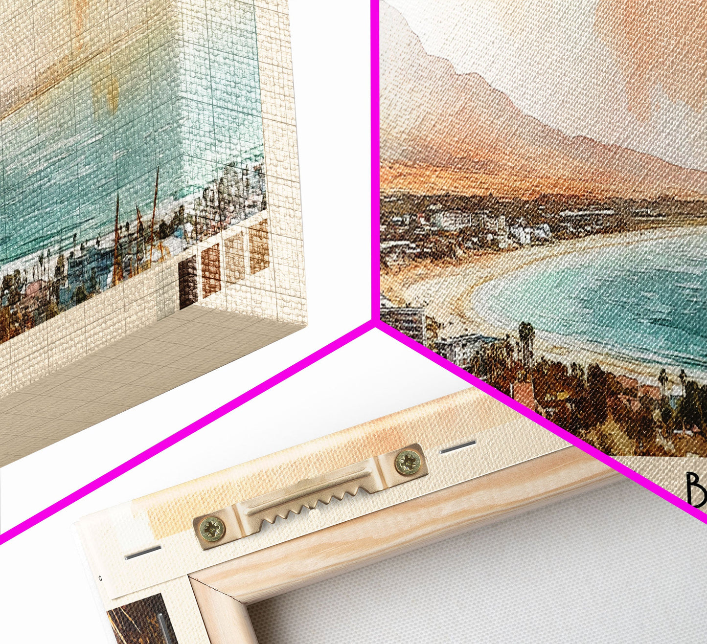 Coffee Bay, South Africa Watercolor Print, Vacation Gift, South Africa Wall Art, Beach Painting, Beach Decor, Large Wall Art, Wood Frame Art