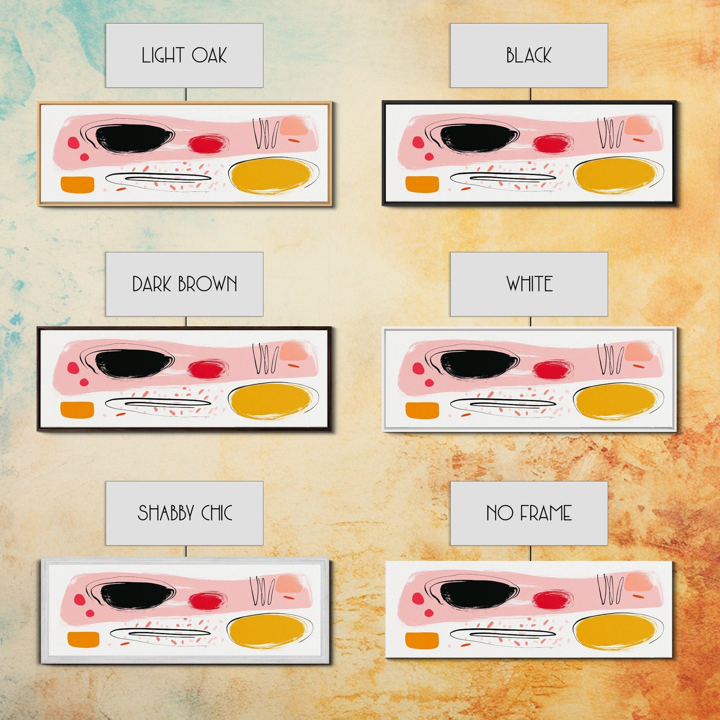 Meal For One - Japanese Style Abstract Art - Framed Canvas Print - Kitchen Decor - Kitchen Wall Art - Kitsch Kitchen - Eclectic Decor