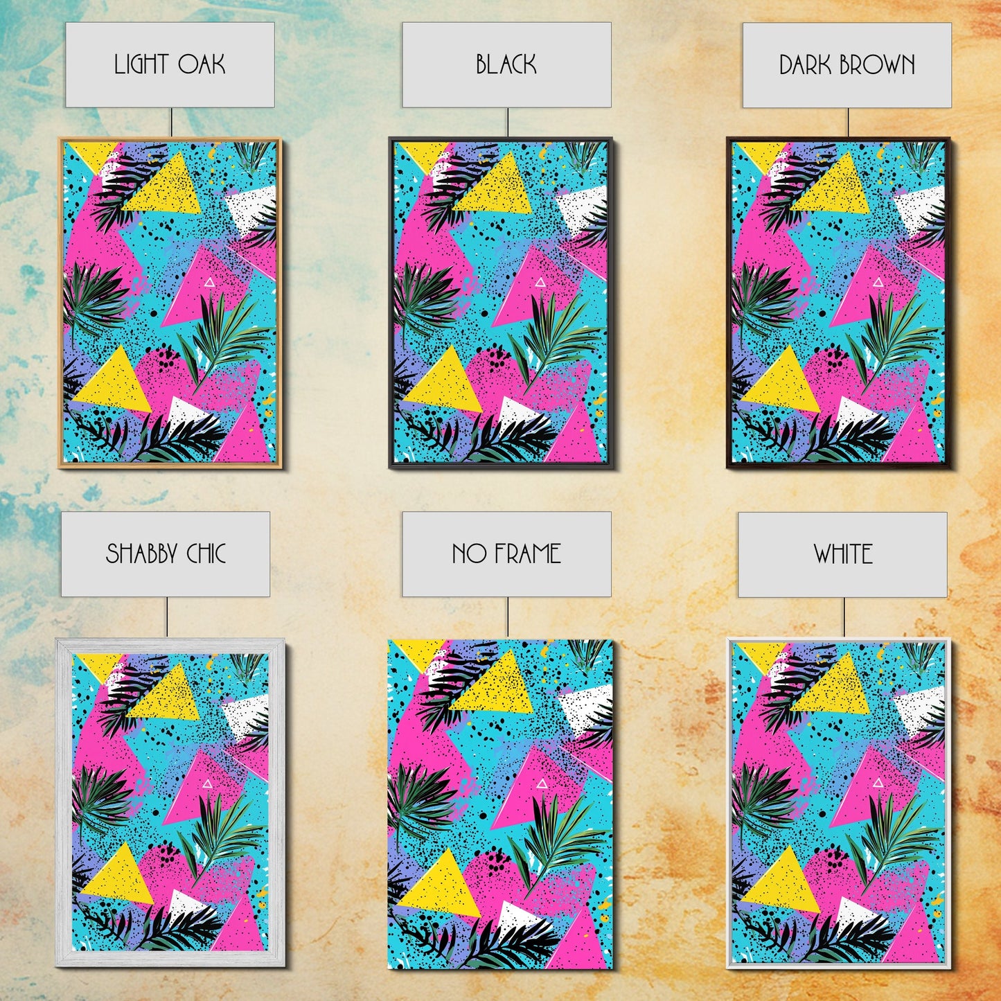 90's Style Shopping Mall Wall Art, Retro Style Canvas Print, Modern Wall Art