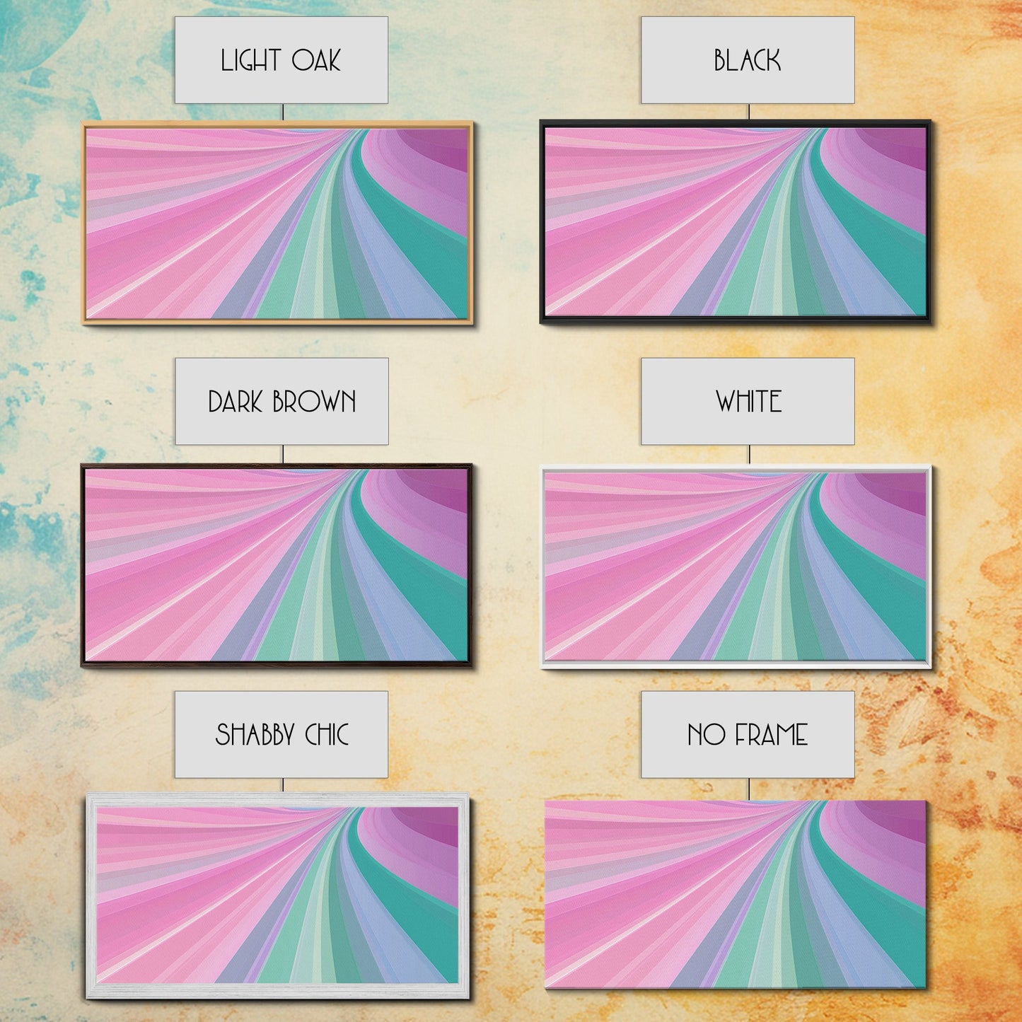 Pink and Green MCM Mid Century Modern Abstract Wall Art, 1950s Art, Retro Home Decor