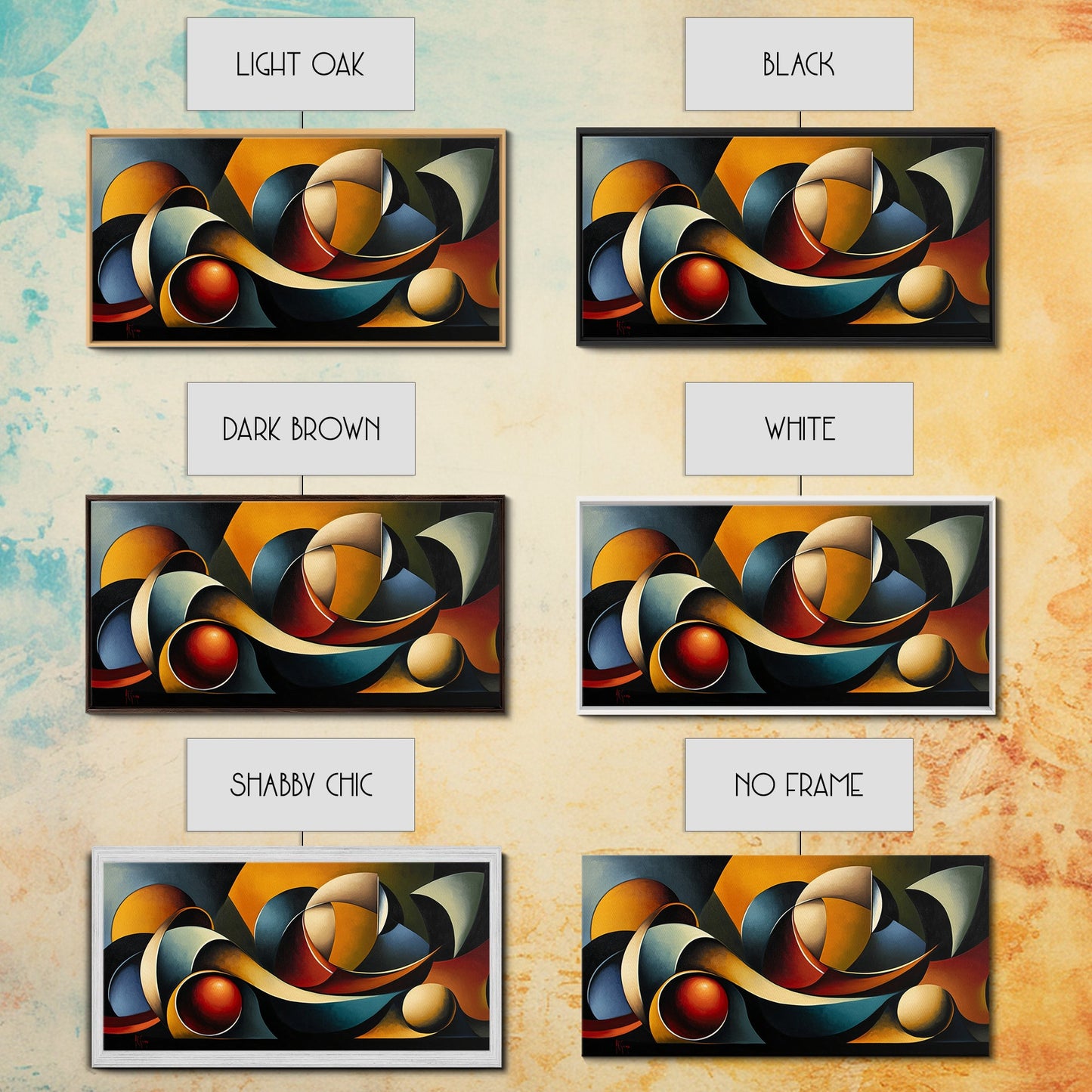 Dynamic Wave Art Canvas Print Coastal Abstract Ocean-Inspired Nautical Wall Art Horizontal Decor Above Couch Living Room Coastal Decor