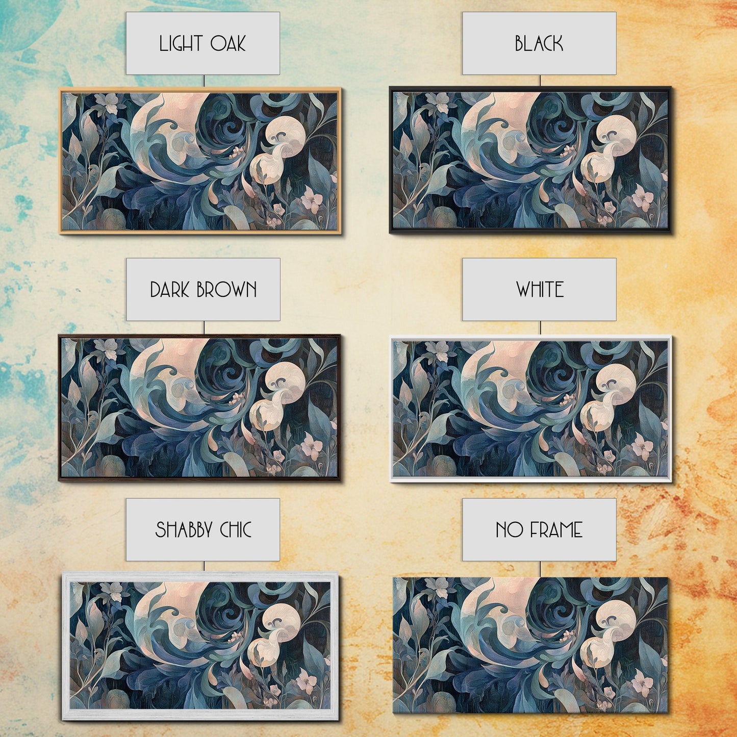 Floral Art Nouveau Canvas Print with Botanical Prints and Minimalist Art Stunning Sage Green Wall Art for Elegant Decor Spaces