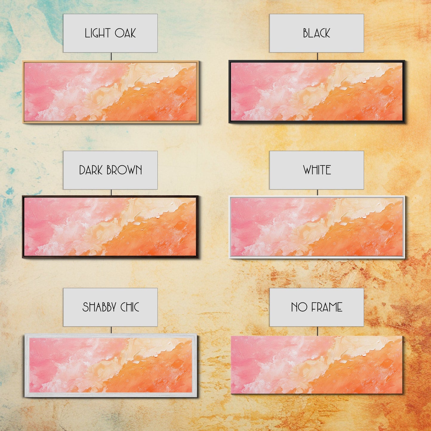 Textured Abstract Pink Canvas Print - Soft Peach and Coral Wall Art, Minimalist Fall Decor, Vibrant Pastel Bedroom Accent, Gift Idea