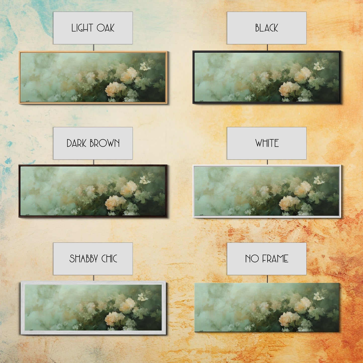 Soft Pastel Roses Framed Canvas Print – Rose Painting, Light Pink Wall Art, Rustic Wall Art, Minimalist Art, Guest Room Art