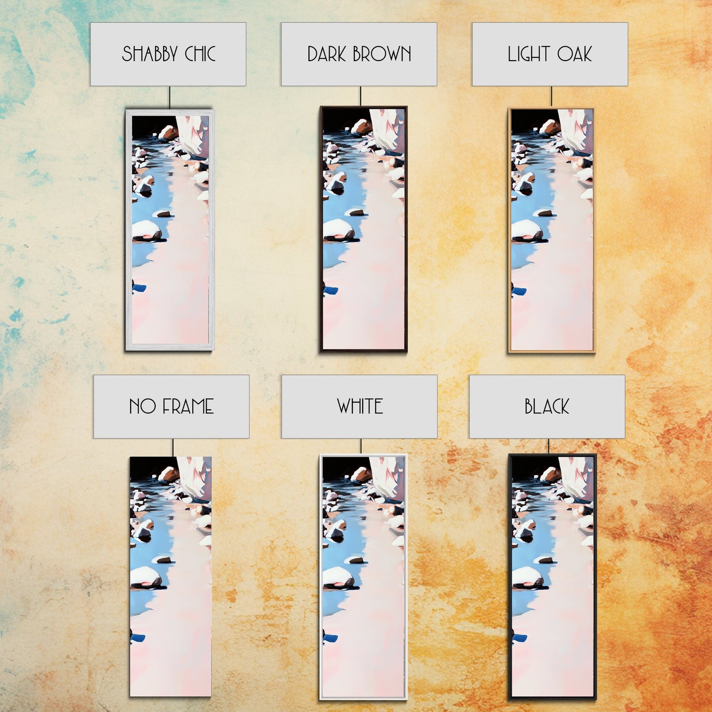 River Rocks, Tranquil Water, Nature Scene, Canvas Print, Zen Wall Art, Neutral Home Decor, Modern Minimalist, Office Wall Aesthetic