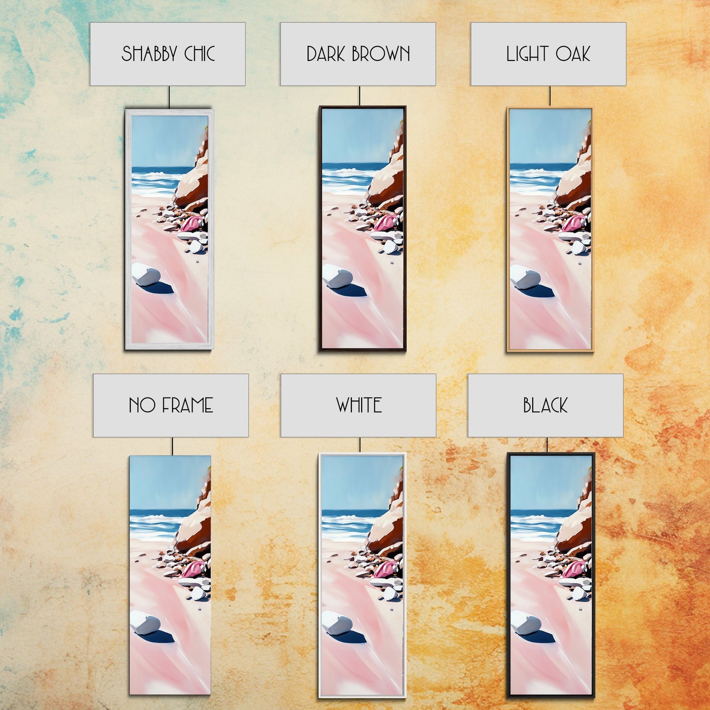 Sandy Beach, Coastal Escape, Ocean Bliss, Canvas Print, Beach House Decor, Minimalist Painting, Living Room Wall Art, Gift, Blue