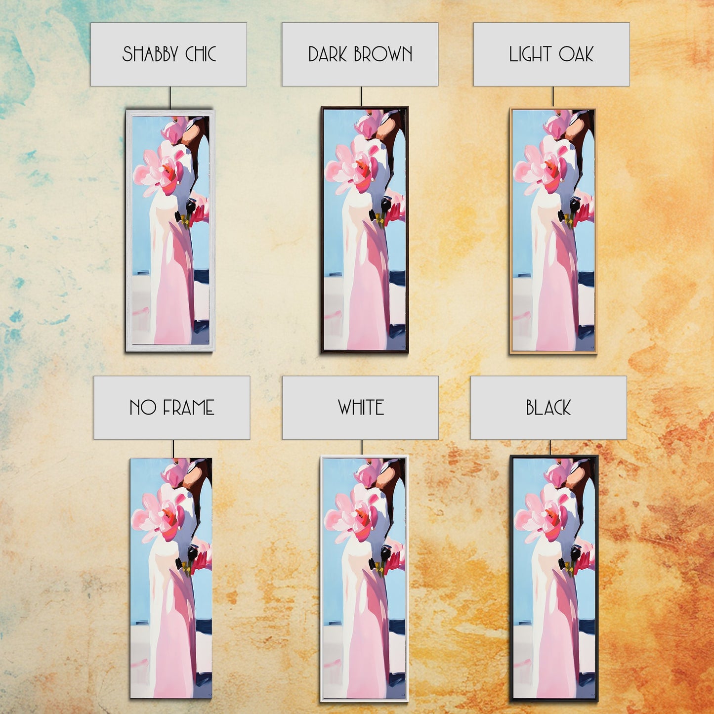 Floral Vase, Pink Magnolia, Modern Impressionist, Canvas Print, Botanical Wall Art, Elegant Decor, Bedroom Art, Feminine Aesthetic