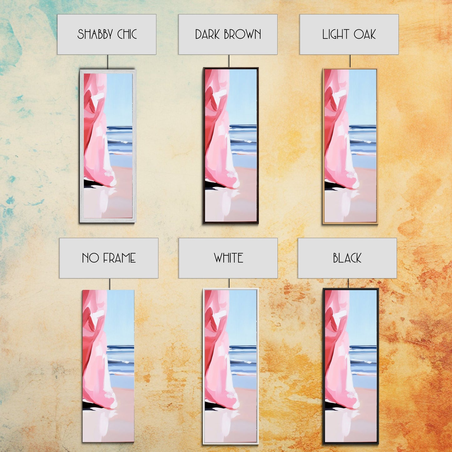 Windswept Dress, Ocean Breeze Art, Soft Pastel Coastal Decor, Feminine Beach Aesthetic, Modern Abstract Art, Canvas Print, Bedroom Wall Art