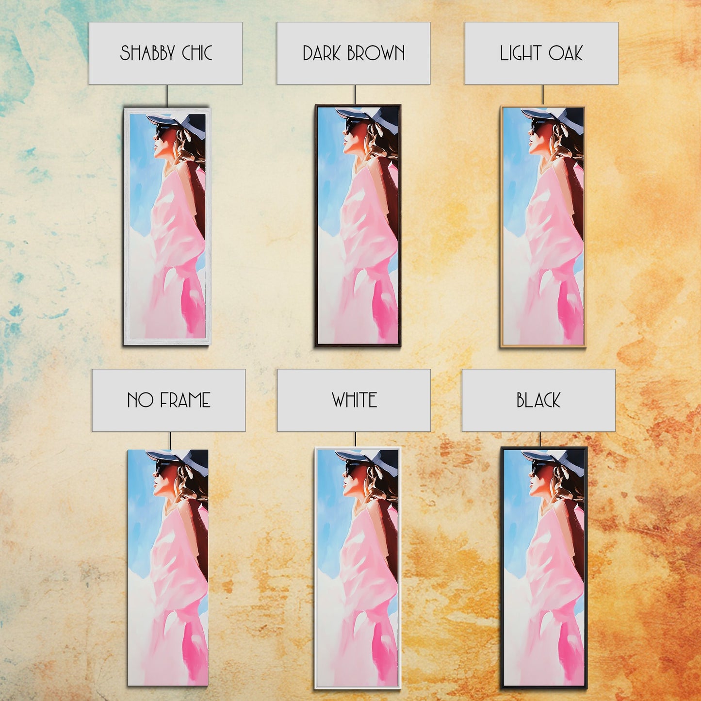 Sunlit Beauty, Feminine Portrait Art, Modern Minimalist, Fashion Wall Decor, Stylish Home Print, Canvas Print, Boho Aesthetic