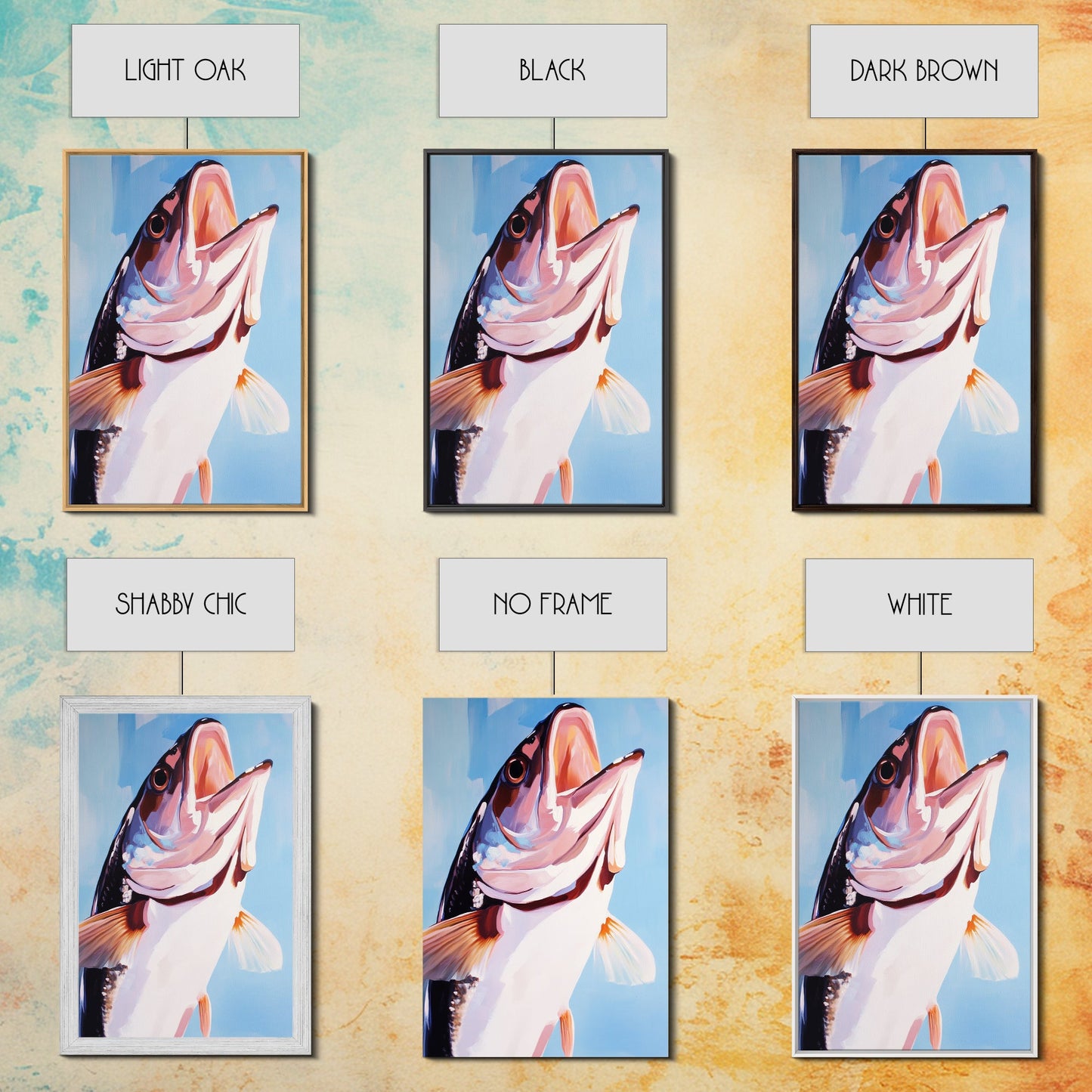 Bass Fish, Fishing Wall Art, Nautical Decor, Sport Fishing, Canvas Print, Coastal Home, Lake House Decor, Rustic Cabin, Ocean Inspired