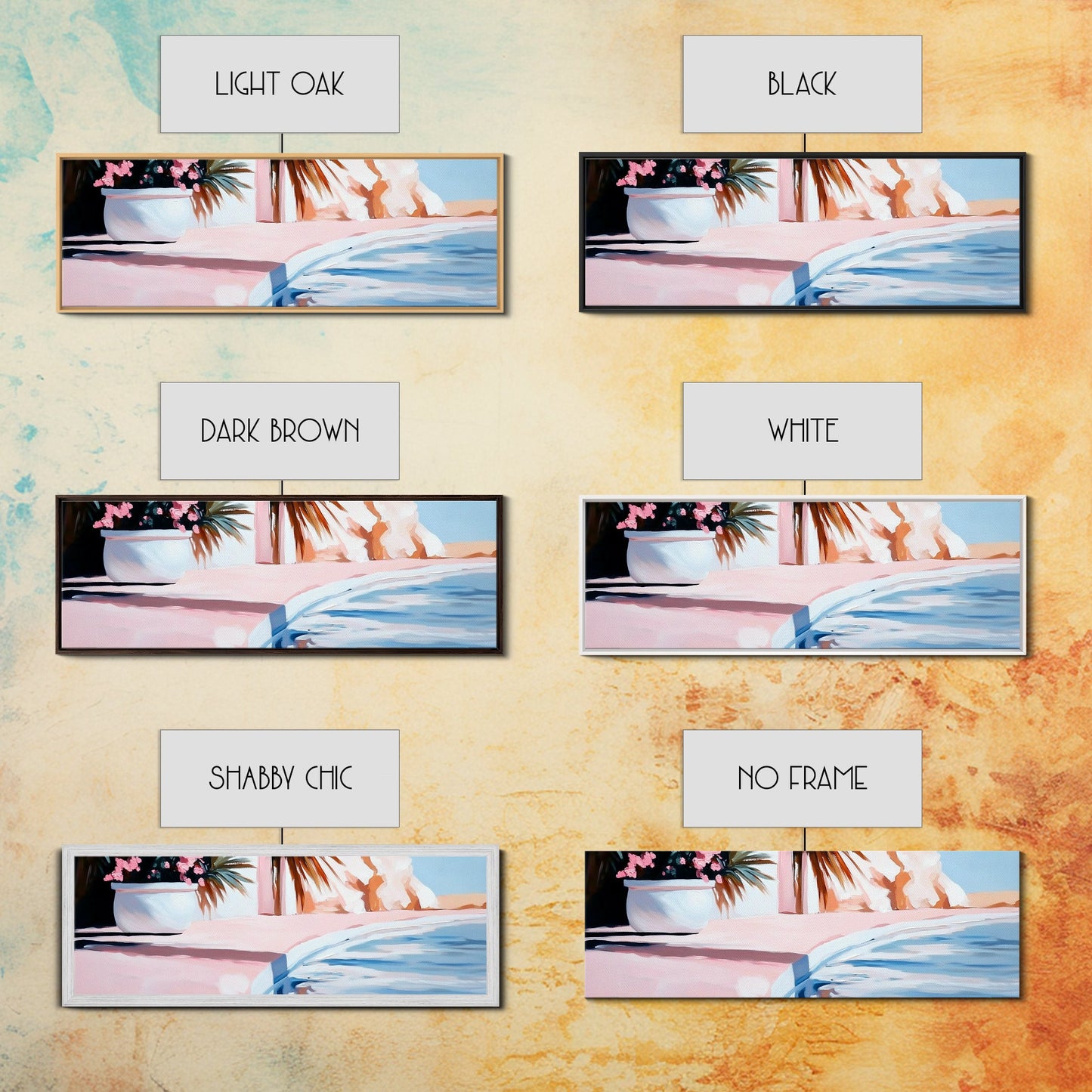 Poolside Bliss, Tropical Vibes, Relaxing Art, Framed Canvas Print, Pink Aesthetic, Coastal Wall Decor, Summer Artwork, Beach Decor