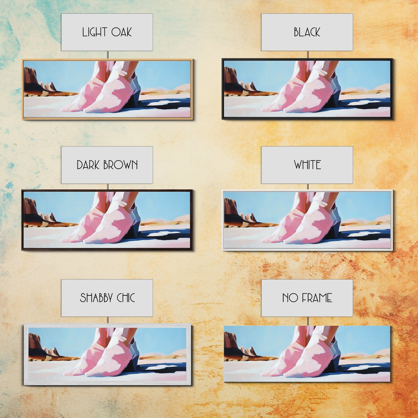 Steps, Western Art, Desert Landscape, Canvas Print, Modern Southwest Decor, Minimalist Desert Painting, Living Room Wall Art