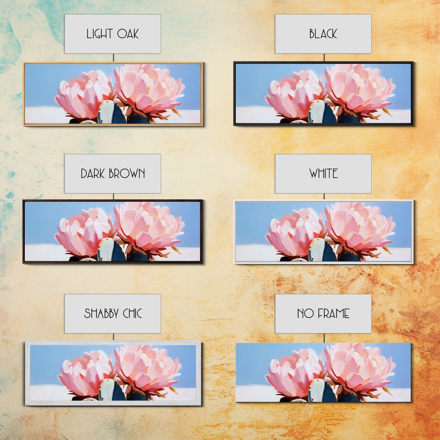 Cactus Blooms, Southwest Wall Art, Boho Home Decor, Canvas Print, Nature Inspired Art, Desert Flowers, Pink Floral Aesthetic