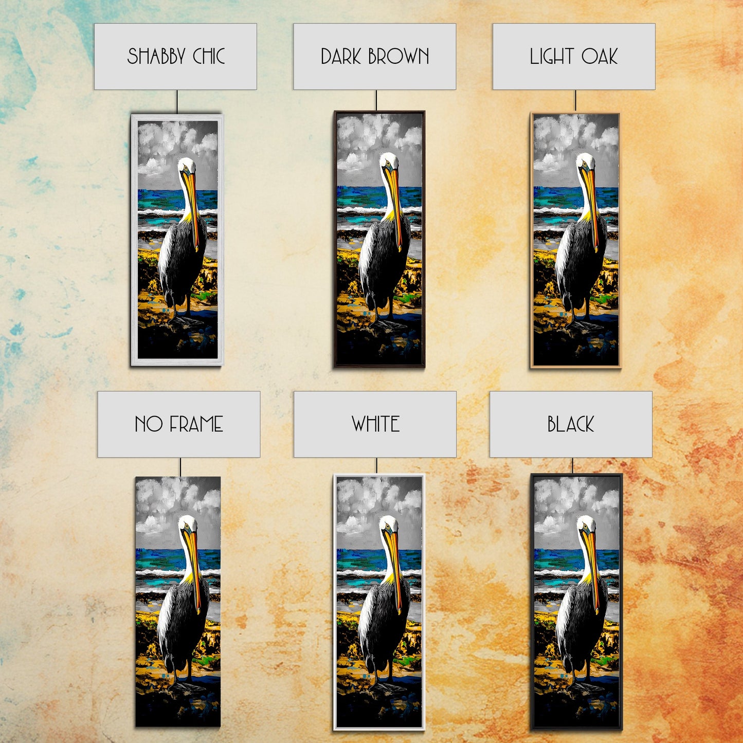 Pelican, Coastal Wall Art, Beach House Decor, Nautical Art, Ocean Animal Print, Wildlife Art, Tropical Home, Canvas Print