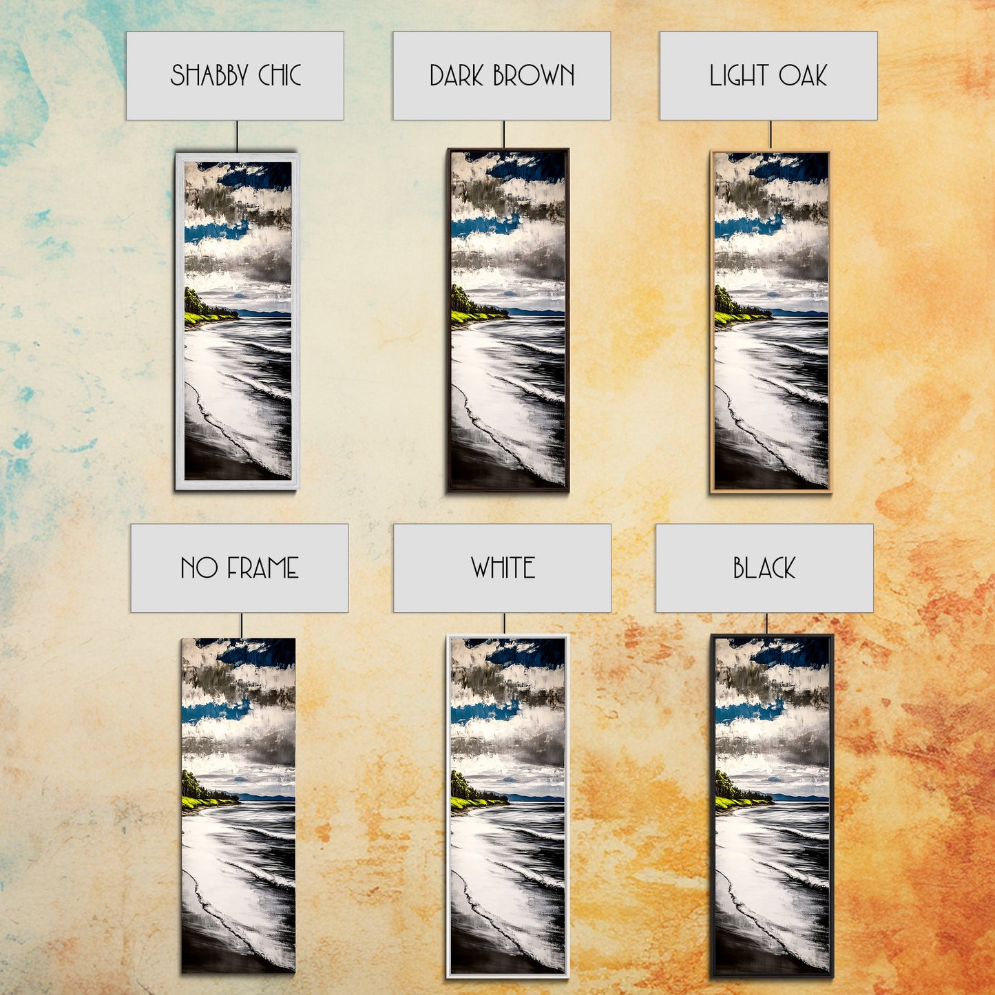 Coastal Shoreline, Blue and Green Art, Beach Wall Art, Ocean Canvas Print, Nautical Home Decor, Large Wall Art, Modern Living Room Art