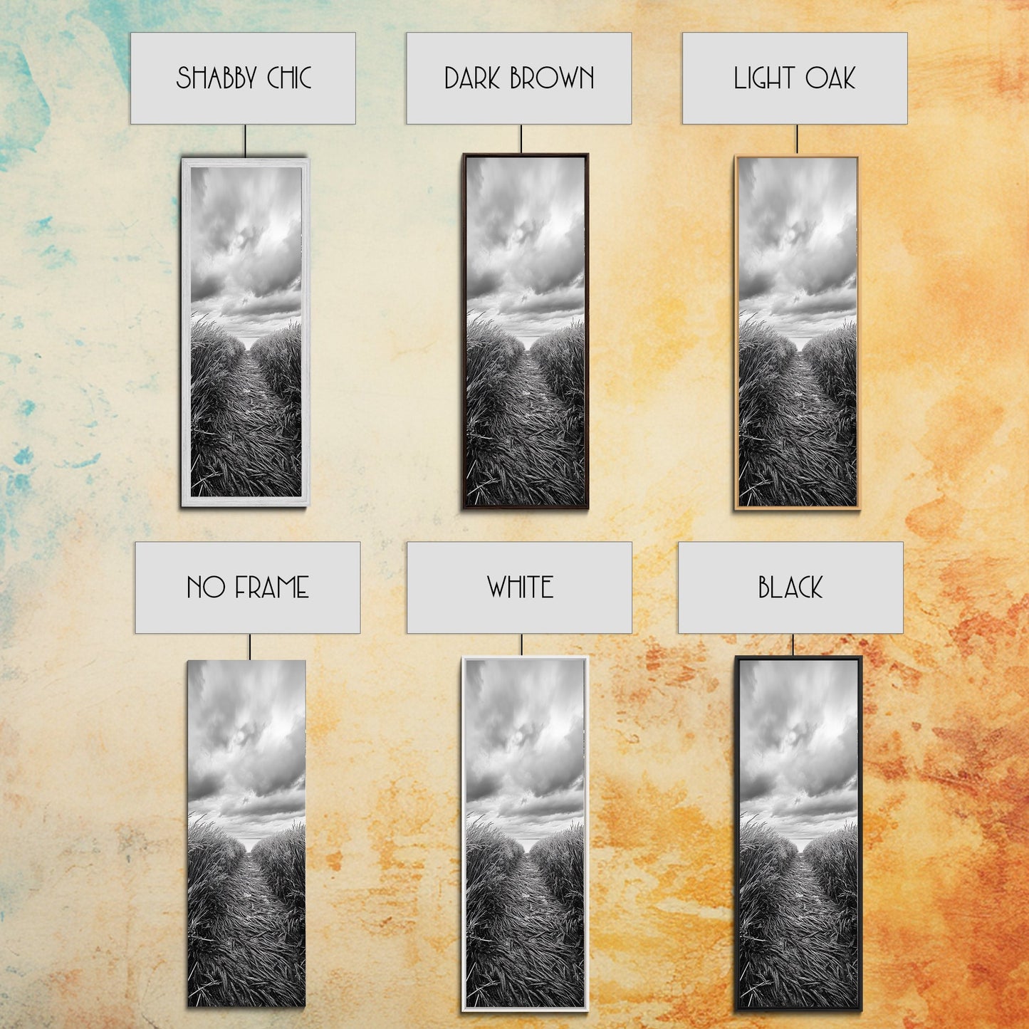 Wheat Field Trail, Countryside Autumn Path, Rustic Farm Landscape, Tranquil Earthy Wall Art, Bedroom or Hallway, Canvas Print