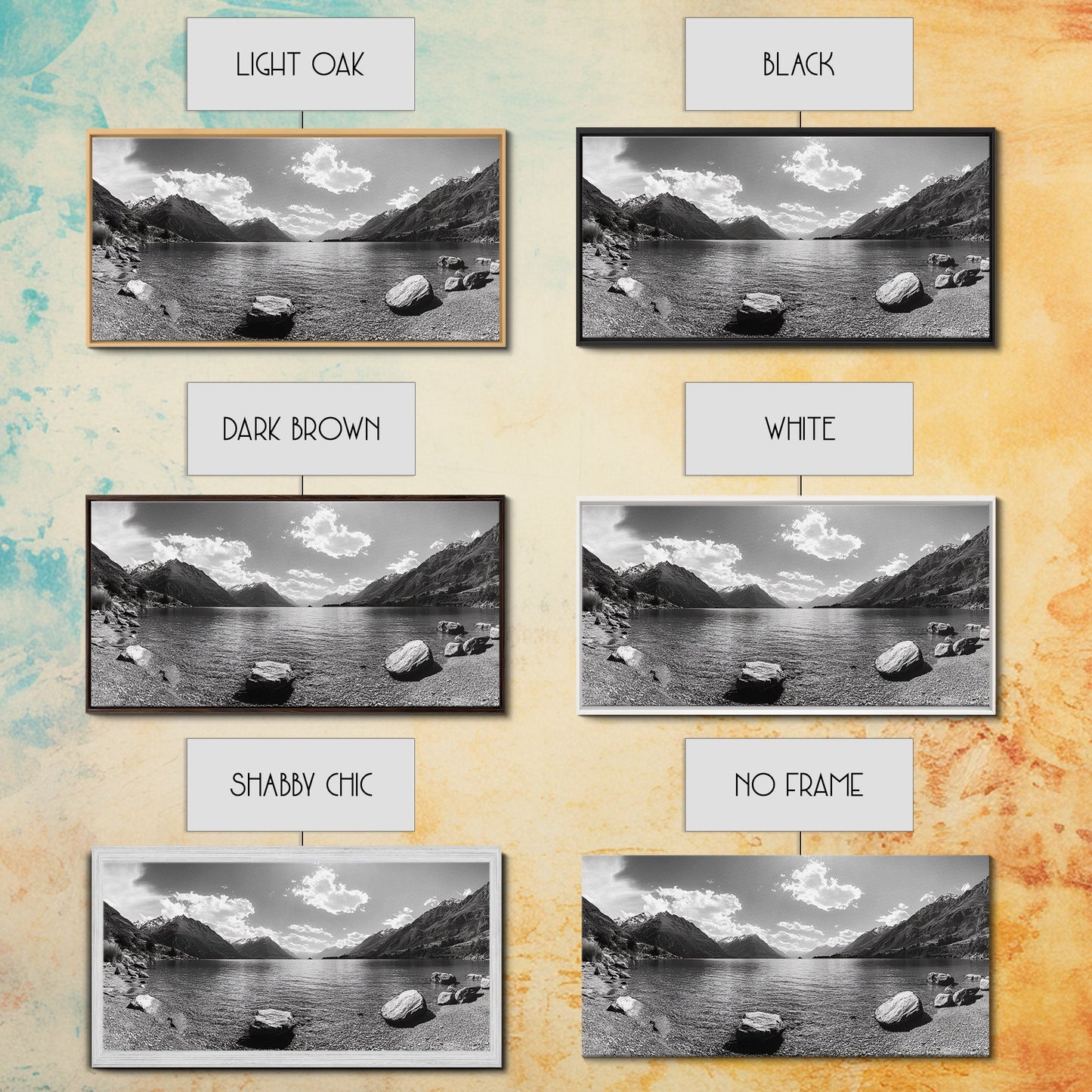 Alpine Lake Print, Mountain Reflection Art, Nature Photography, Black and White Canvas Print, Minimalist Living Room, Cabin Wall Decor