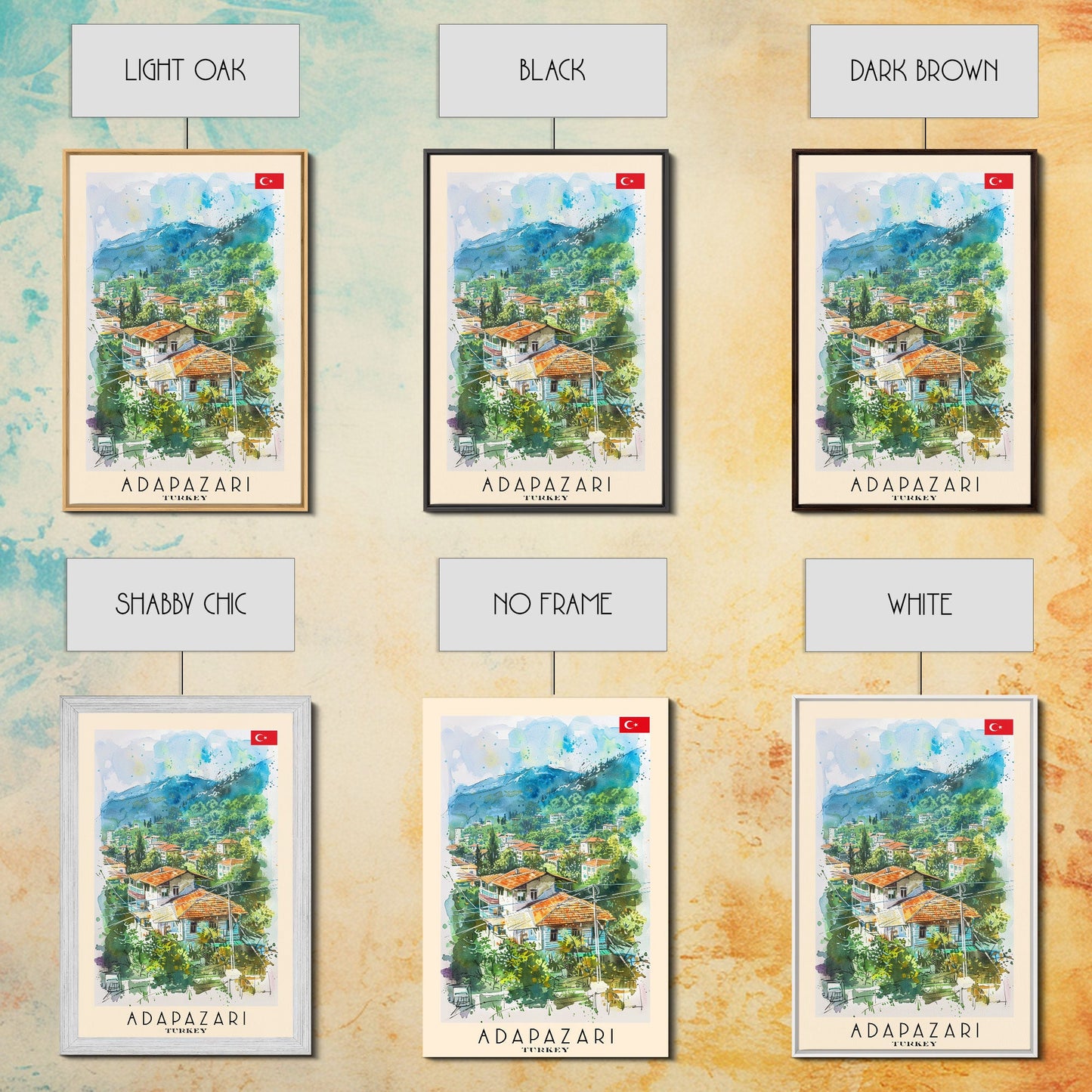 Lush Adapazarı Turkey Greenery Scene, Framed Canvas Print, Bedroom Wall Art, Nature Style, Perfect Home Decor