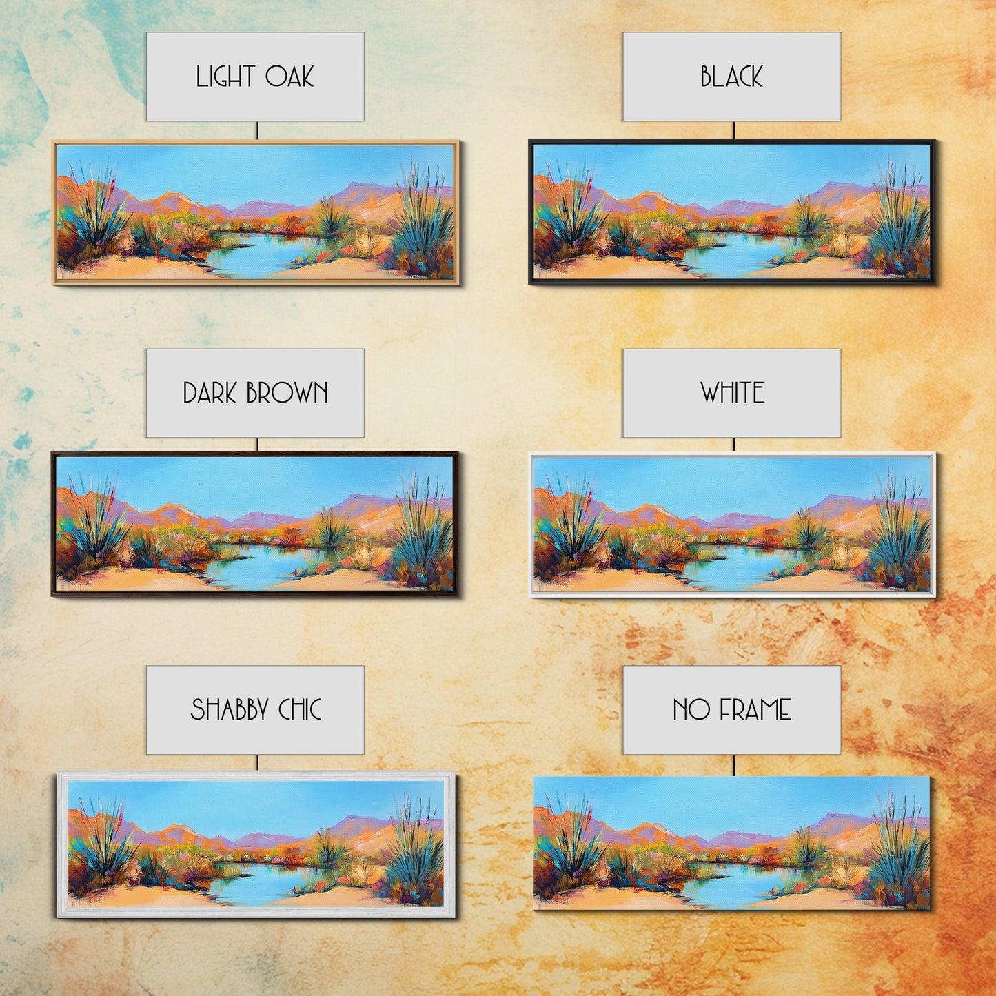 Küstenlandschaftskunst, gerahmter Leinwanddruck, extra breites Kunstwerk, Kunst vom Lake Tahoe, Wohnzimmerkunst, Panoramagemälde, rustikale Dekoration, Kunst über dem Sofa