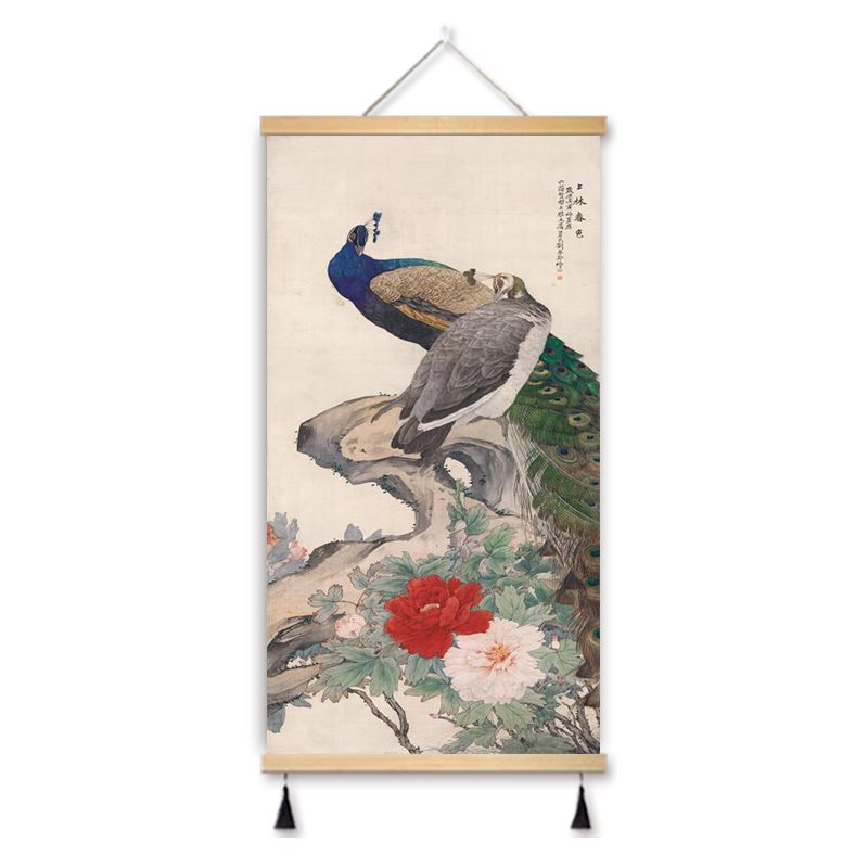 Zheng Banqiao Bamboo Traditional Chinese Painting Famous Painting Hanging Painting Cloth Art New Chinese Style Living Room Decorative Painting Hanging Cloth Painting in the Hallway