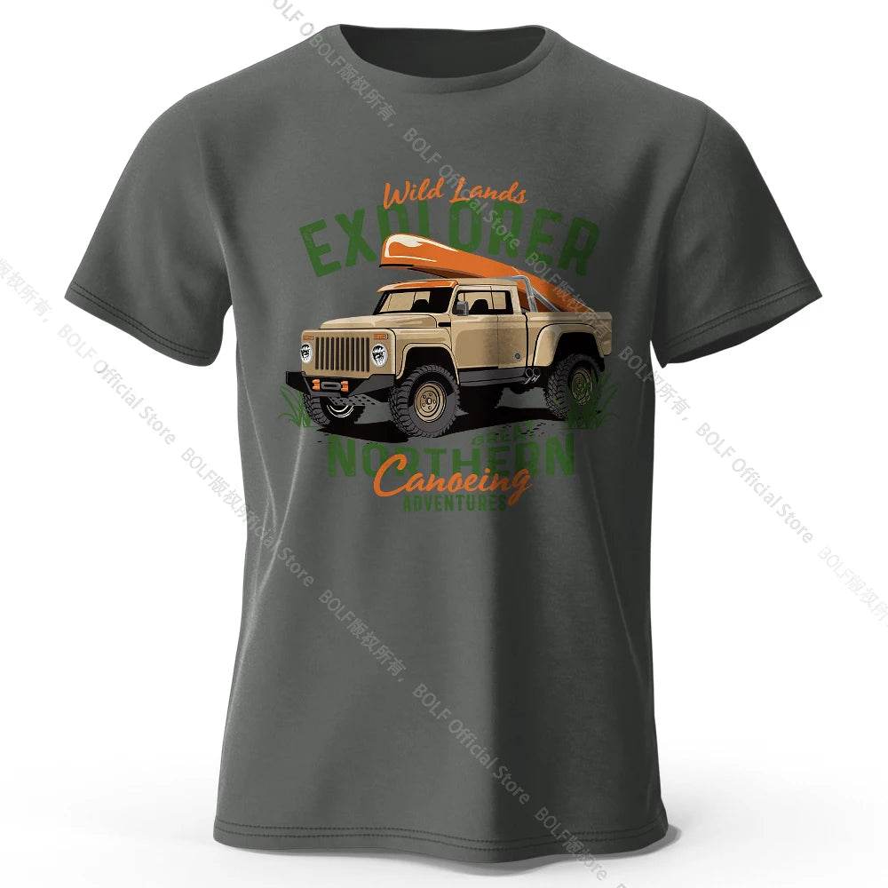 Military Off-Road Unisex WWII Jeep Graphic T-Shirt 100% Cotton