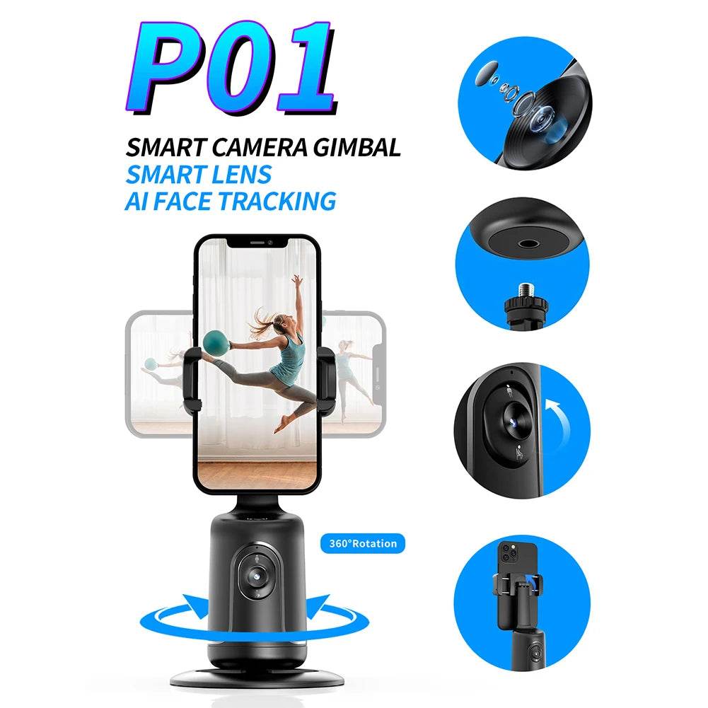 360-Degree Follow-Up Gimbal Stabilizer With Ai Face Recognition