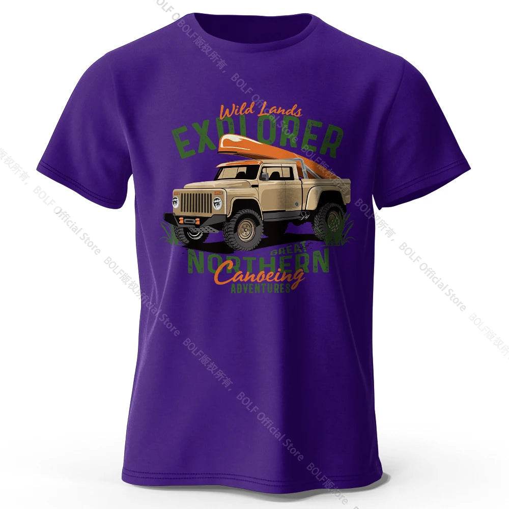 Military Off-Road Unisex WWII Jeep Graphic T-Shirt 100% Cotton
