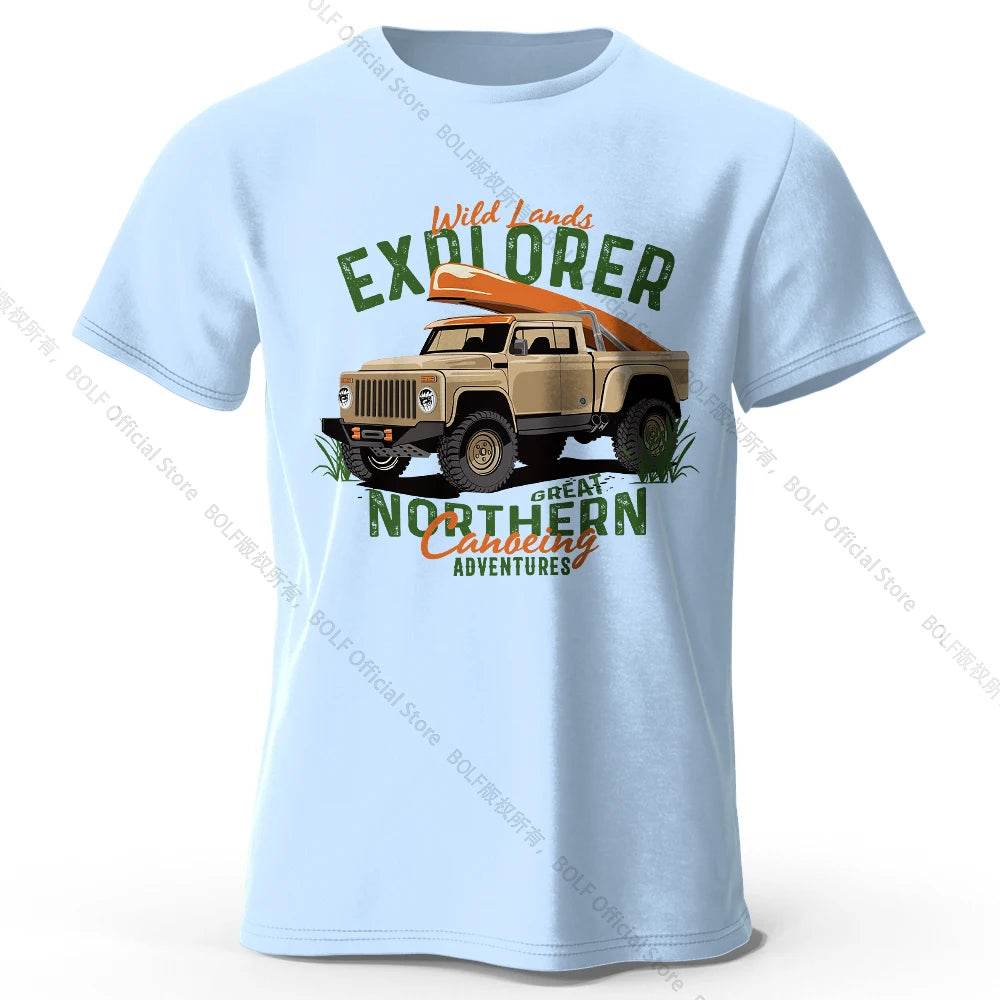 Military Off-Road Unisex WWII Jeep Graphic T-Shirt 100% Cotton
