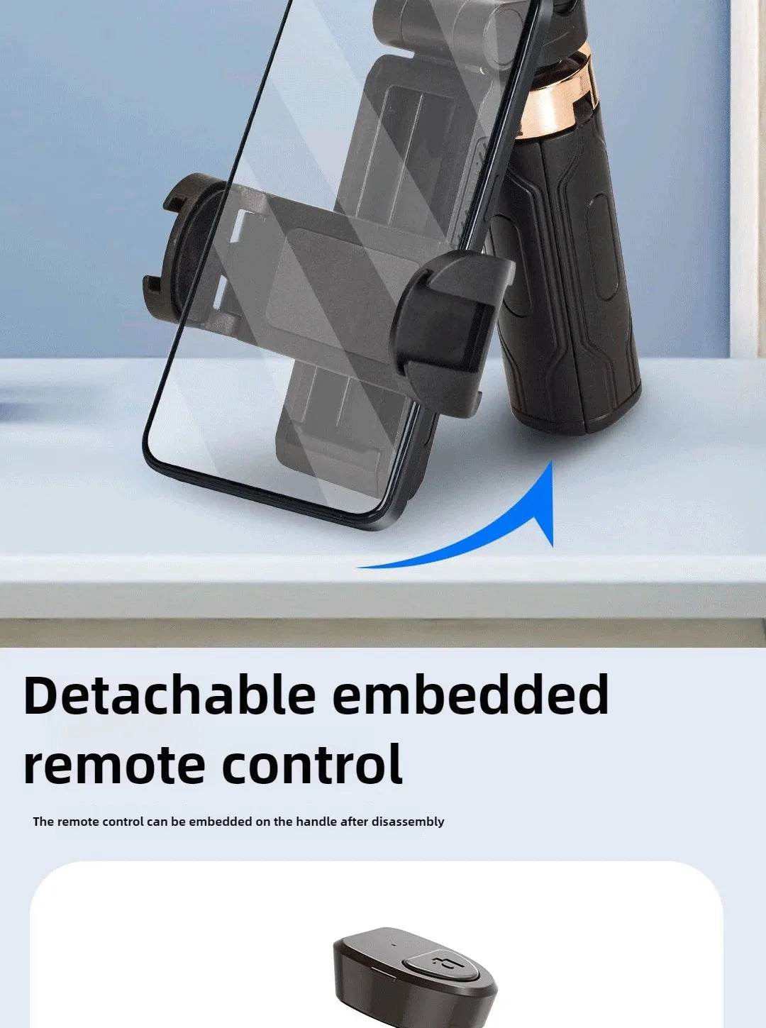 Super Mini Selfie Stick Bluetooth Remote Phone Holder Aid