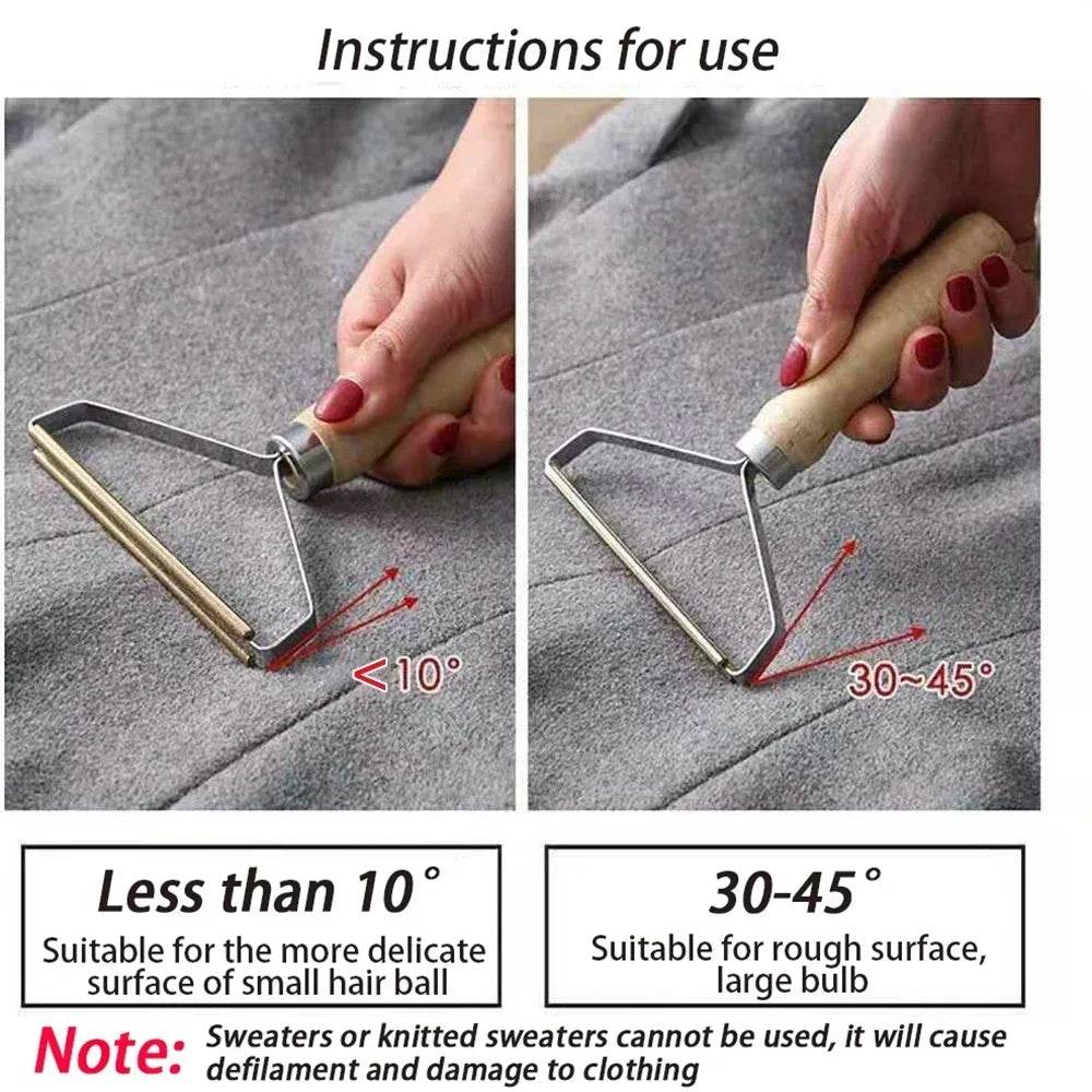 Portable Lint Remover Brush for Pet Hair and Fuzz Cleaning