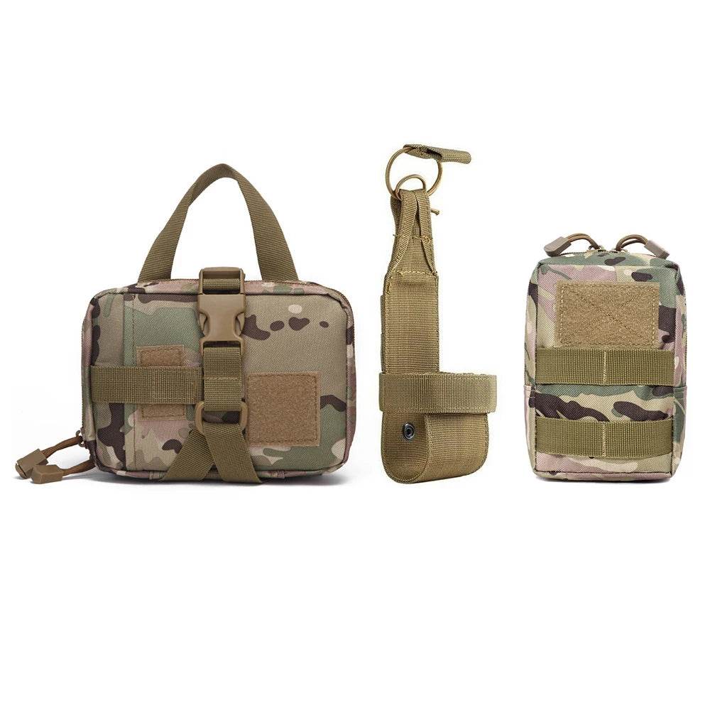 3Pcs Dog Tactical Bags with 2Pcs Pouches and Belt Holder