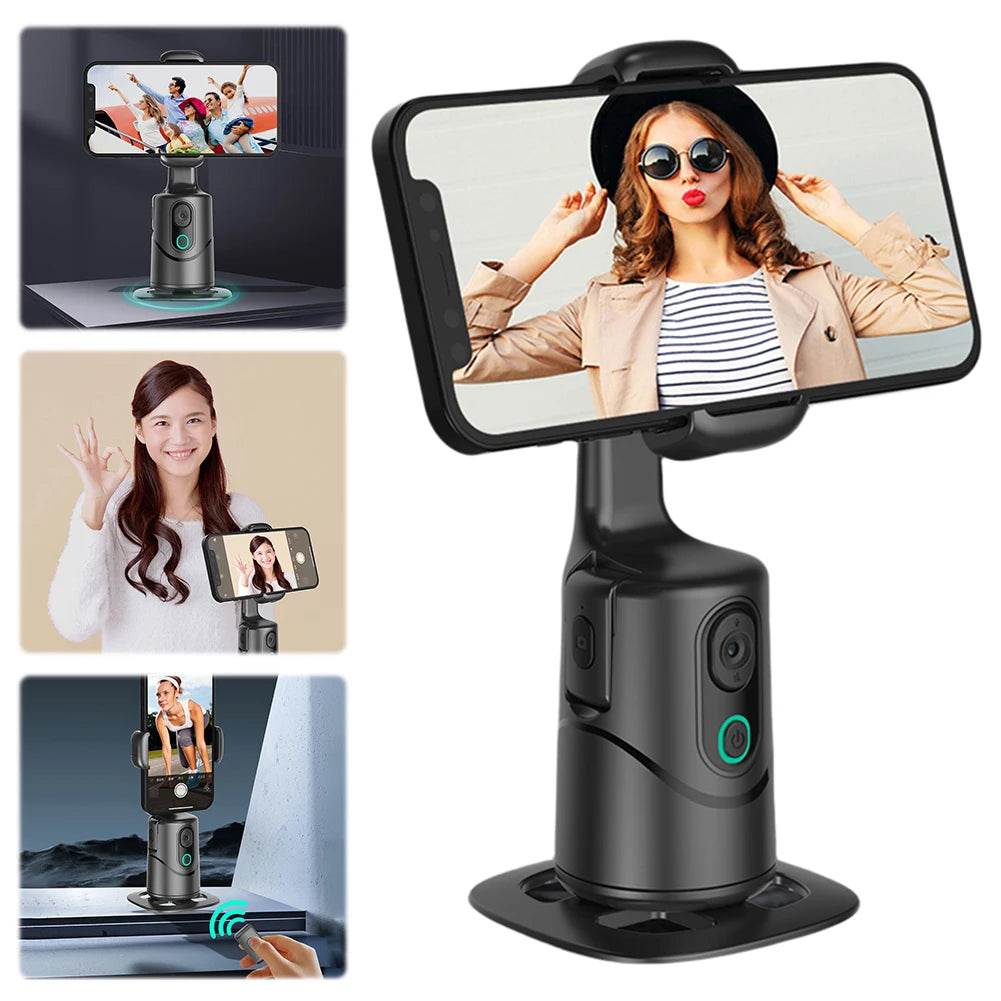 Auto Face Tracking Tripod with Gesture Control for Tiktok