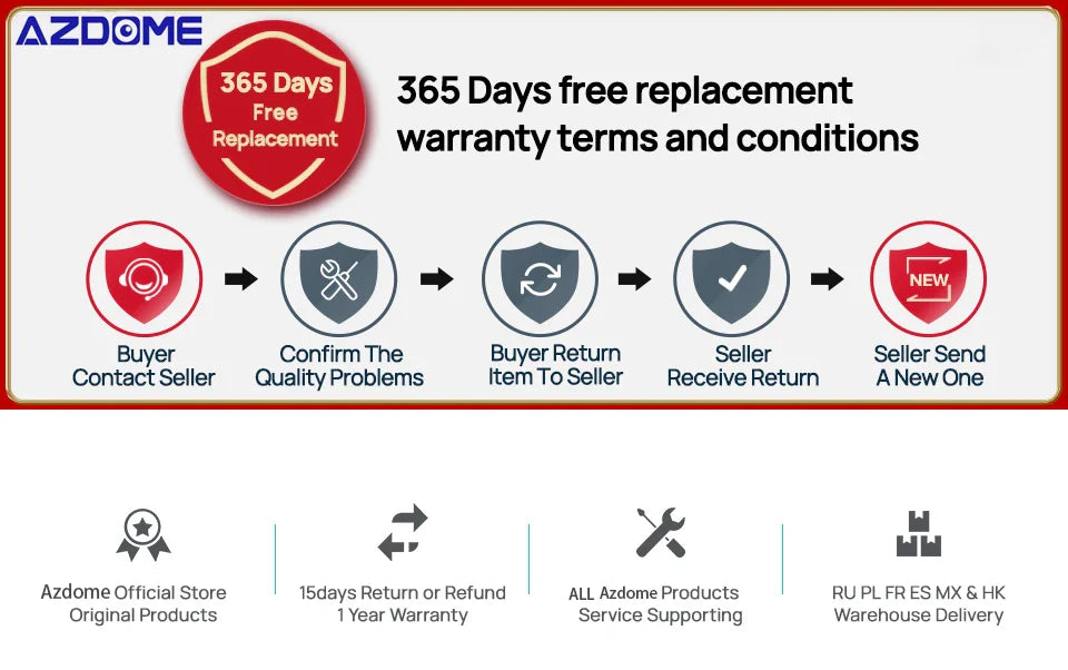 AZDOME PG17 12" WiFi Mirror Dash Cam 4K Dual Camera