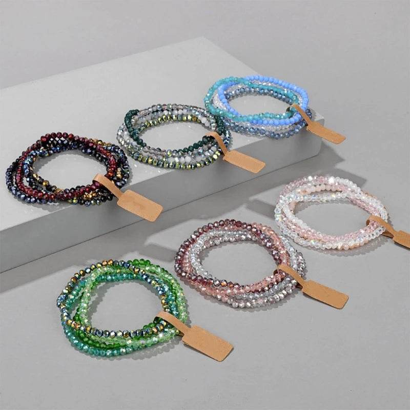 Vibranting Beaded Bracelet Set for Trendy Women Fashion