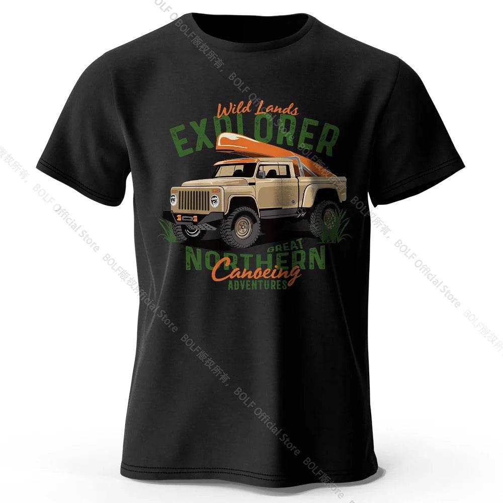 Military Off-Road Unisex WWII Jeep Graphic T-Shirt 100% Cotton