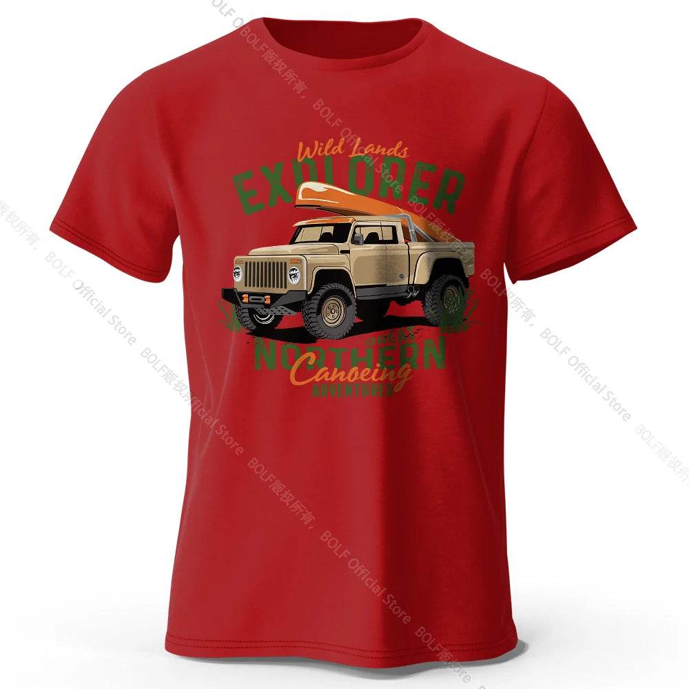 Military Off-Road Unisex WWII Jeep Graphic T-Shirt 100% Cotton