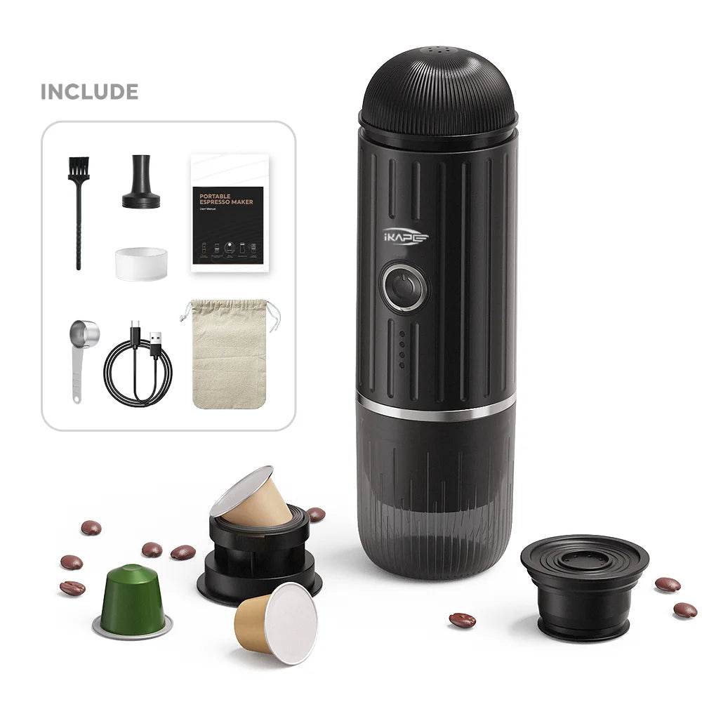 Portable Electric Espresso Maker for Hot or Cold Coffee