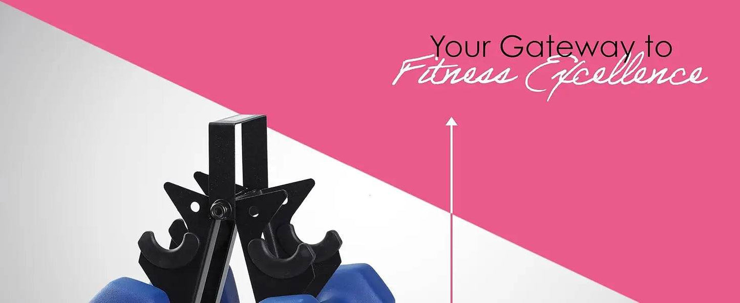 5,10, 15 Pound Neoprene Dumbbell Weight Set with Rack