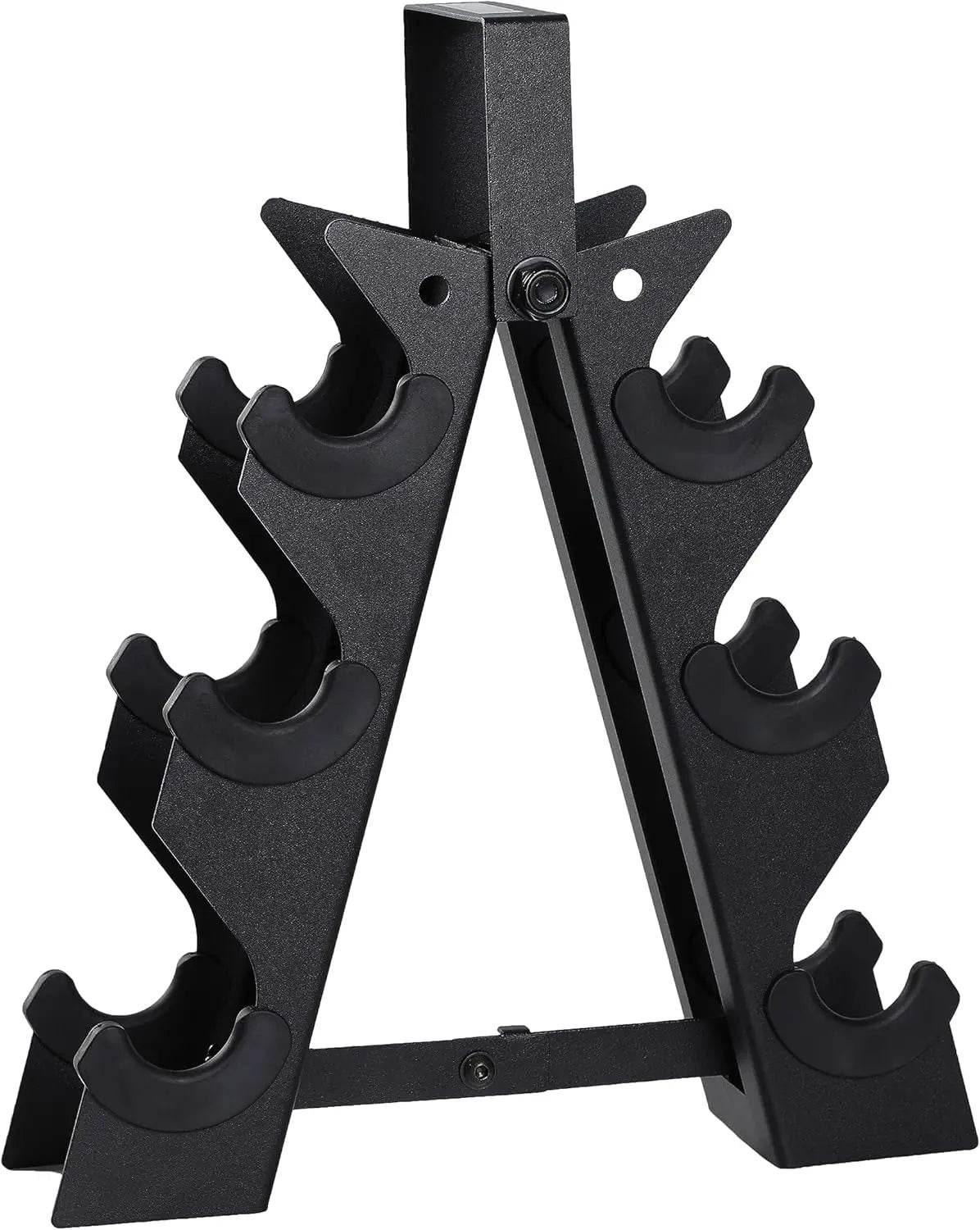 5,10, 15 Pound Neoprene Dumbbell Weight Set with Rack