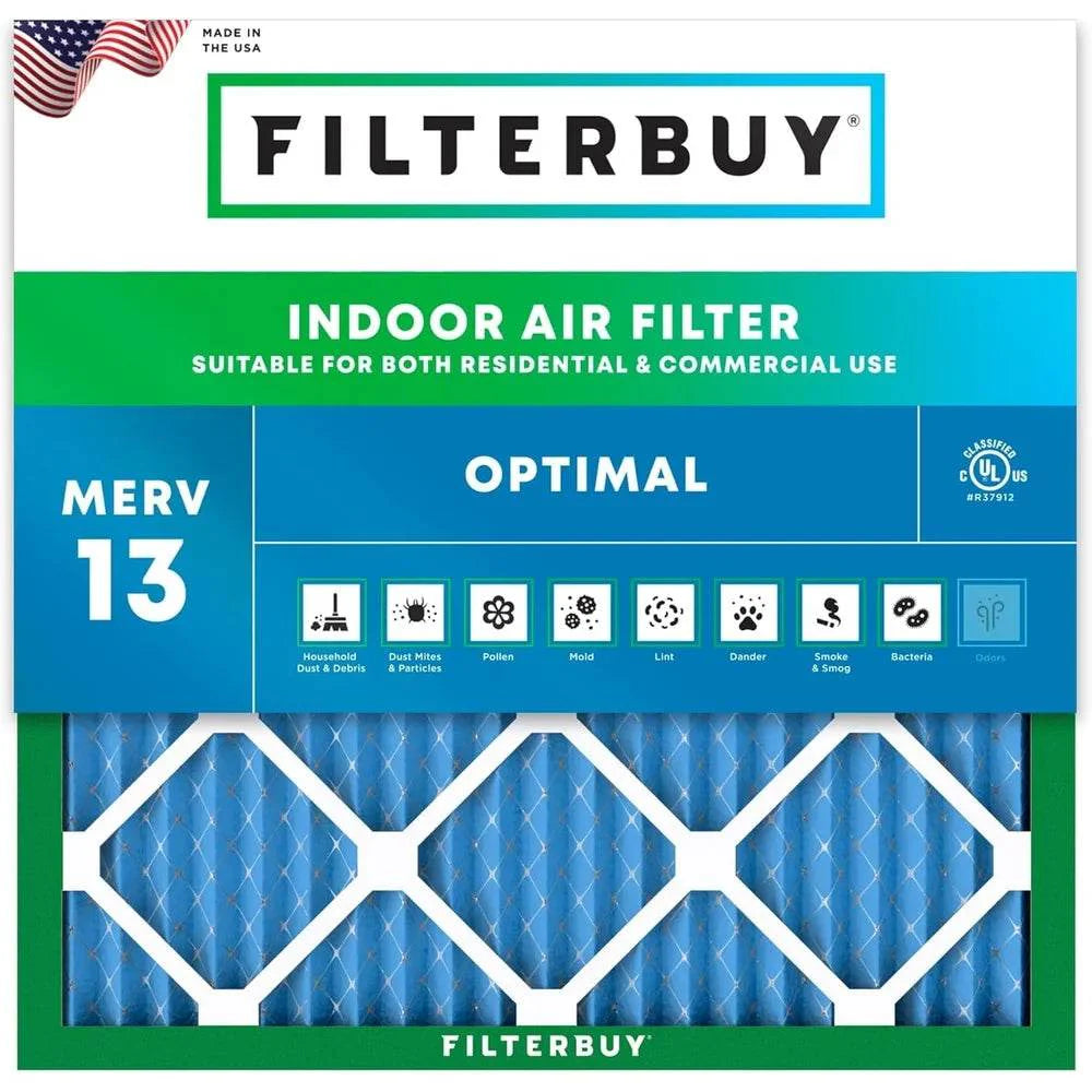 4 Pack 20x20x1 MERV 13 Pleated HVAC Air Filters Easy Install
