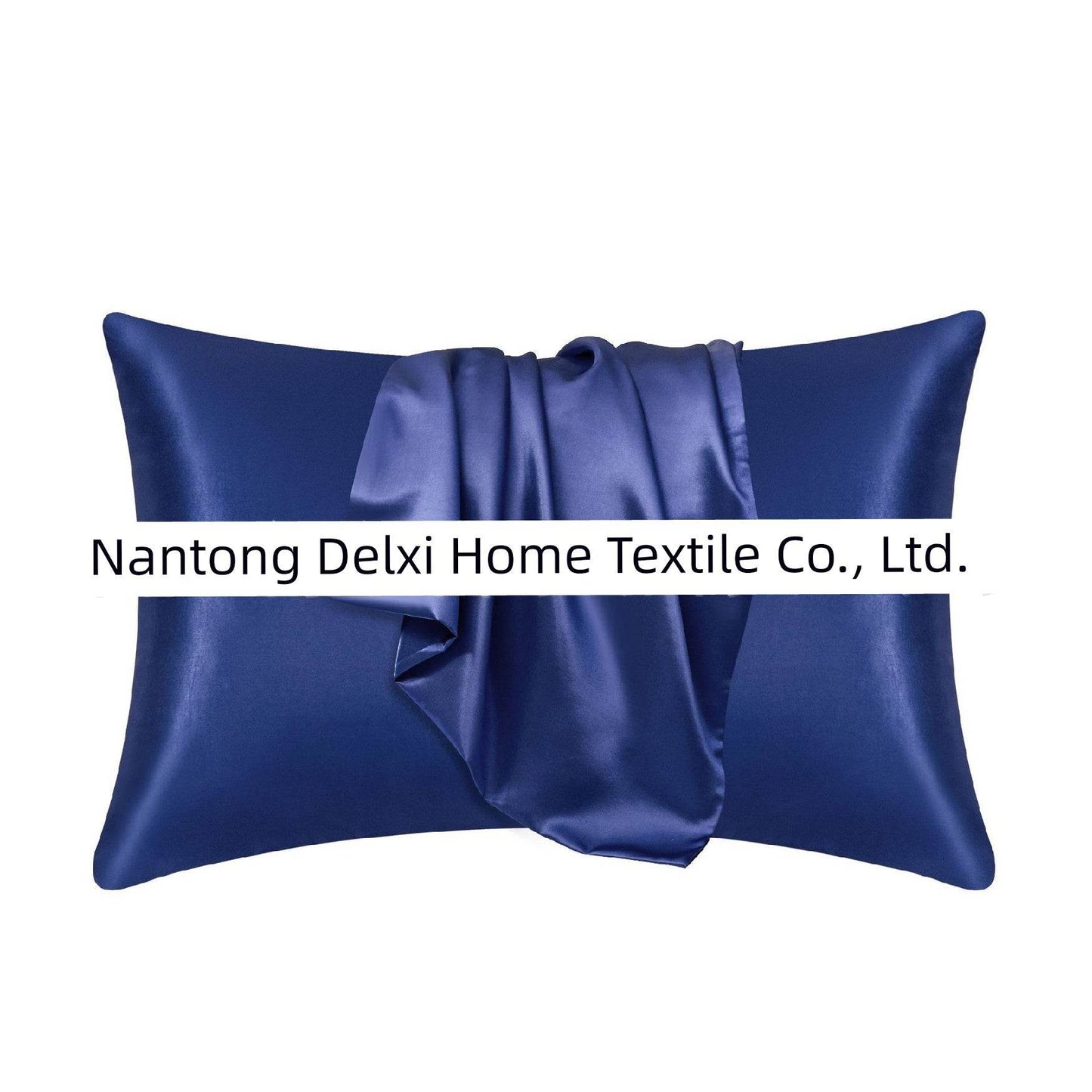 Cross-Border Foreign Trade Pure Color Silk Pillowcase Set