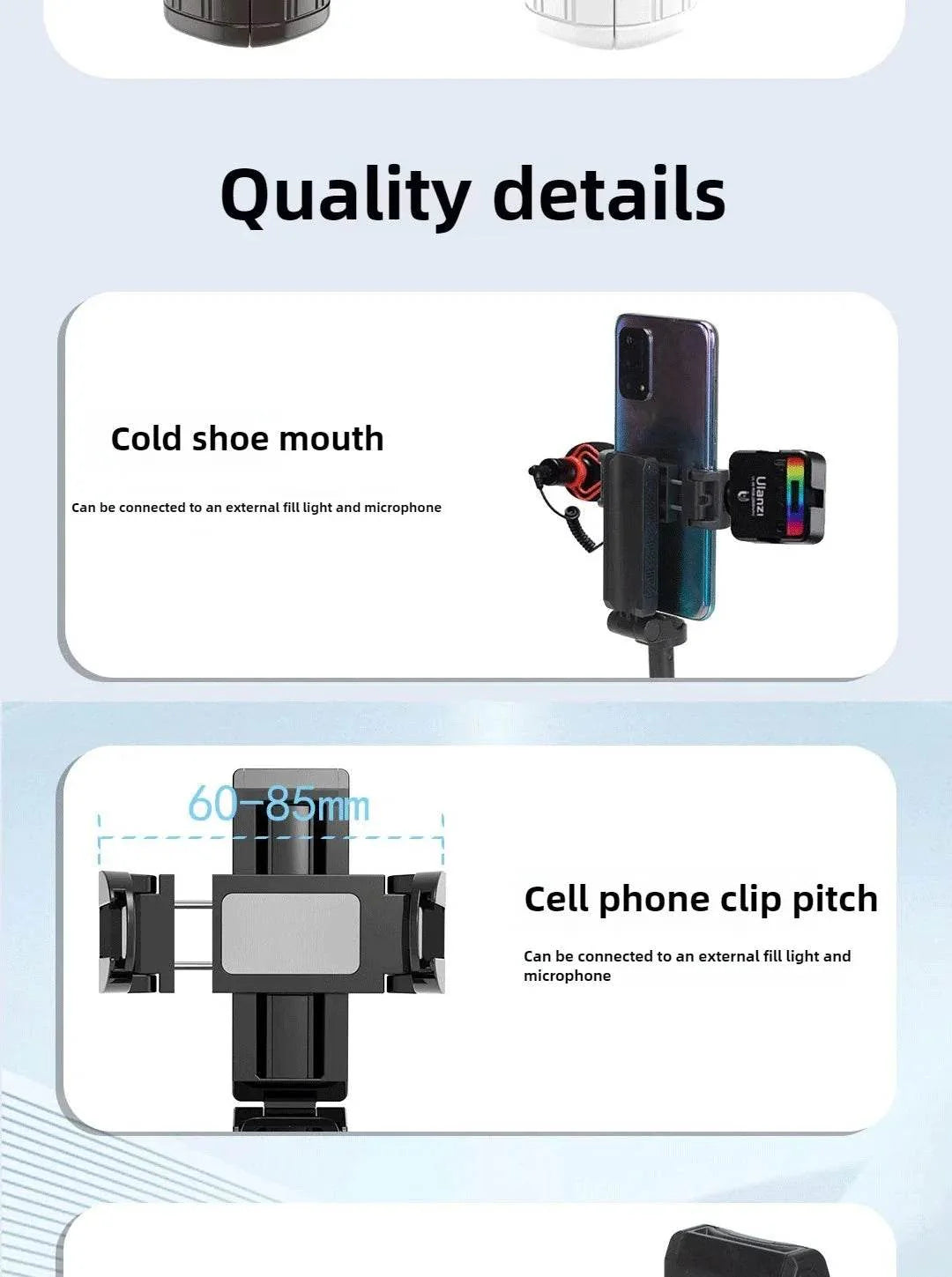 Super Mini Selfie Stick Bluetooth Remote Phone Holder Aid