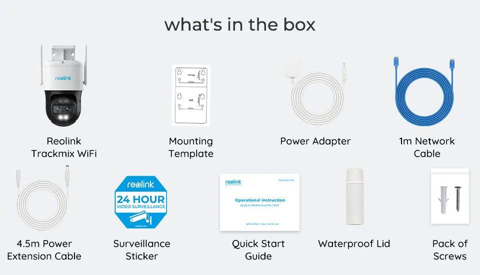 Reolink TrackMix Series Poe & WiFi Camera 4K Auto Tracking