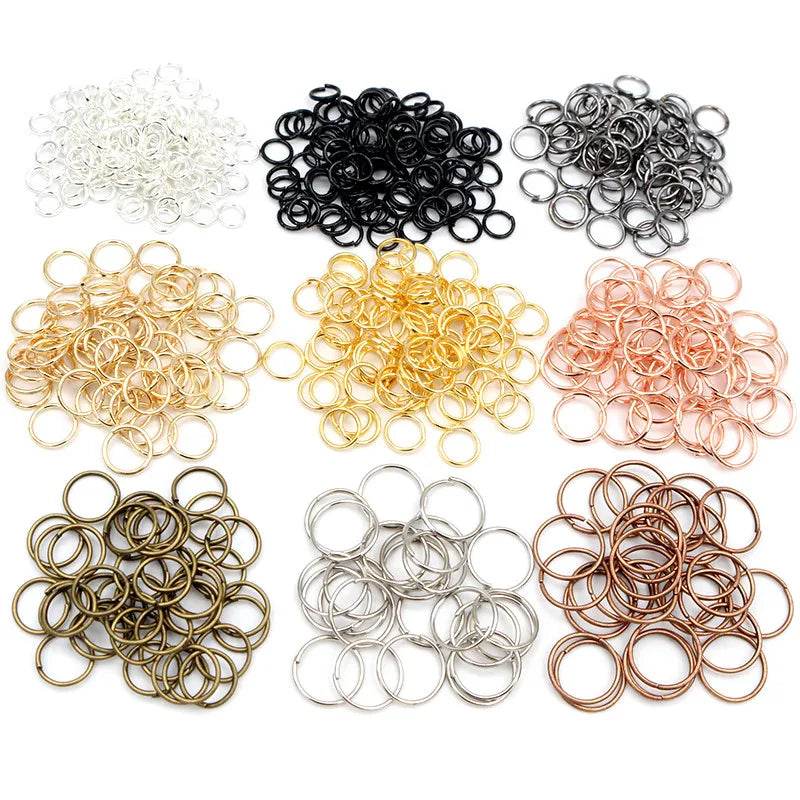 200pcs/Lot Metal DIY Jewelry Findings Jump Rings & Split Rings