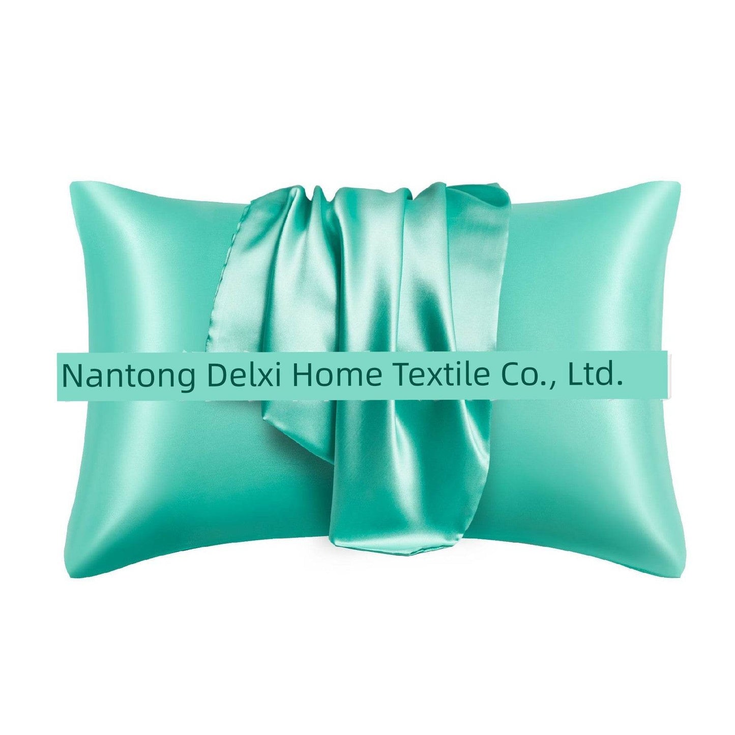 Cross-Border Foreign Trade Pure Color Silk Pillowcase Set