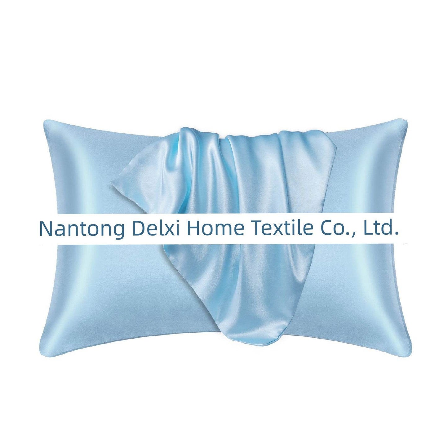 Cross-Border Foreign Trade Pure Color Silk Pillowcase Set